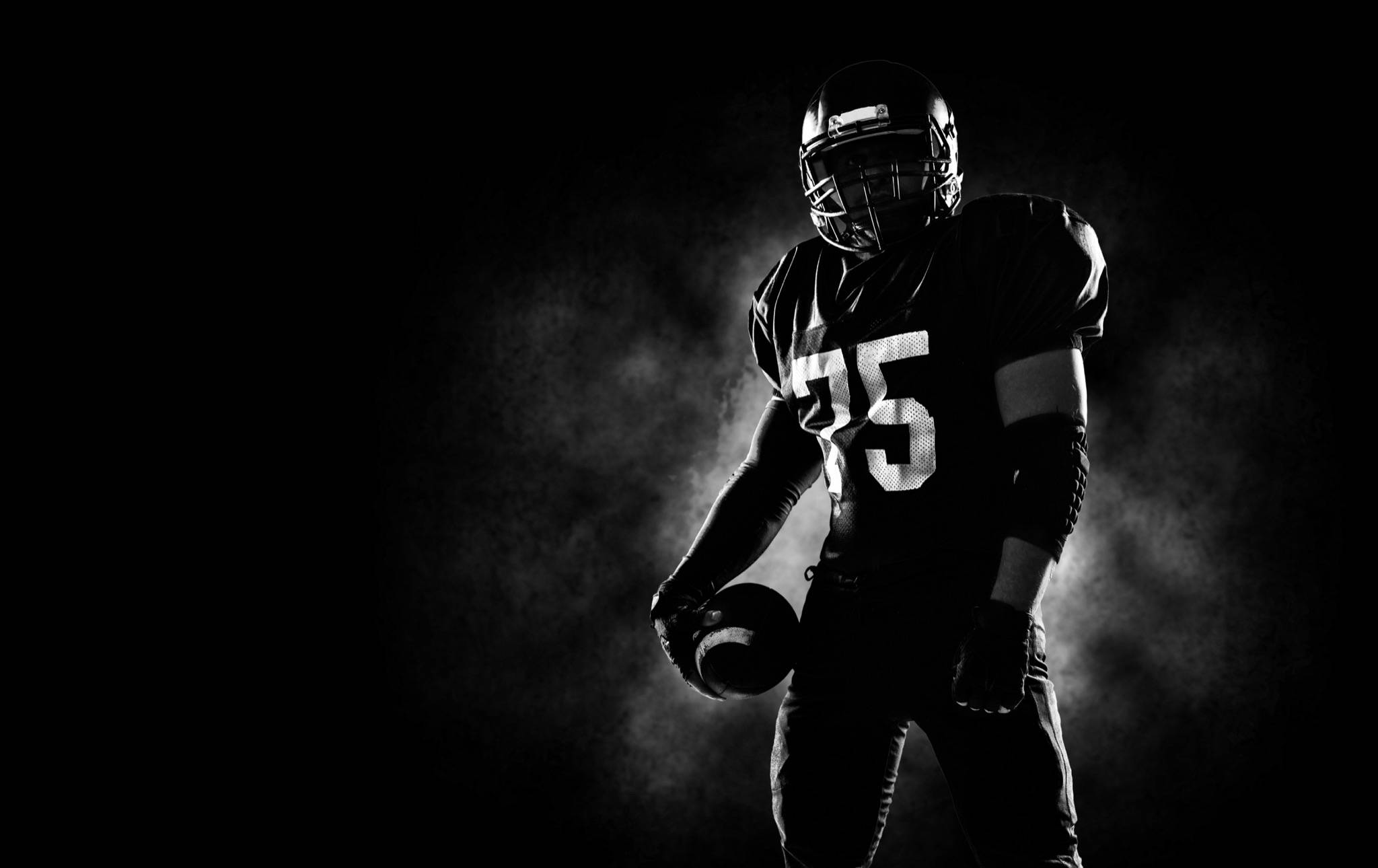 College, football player, number 35, Full HD Desktop Wallpaper