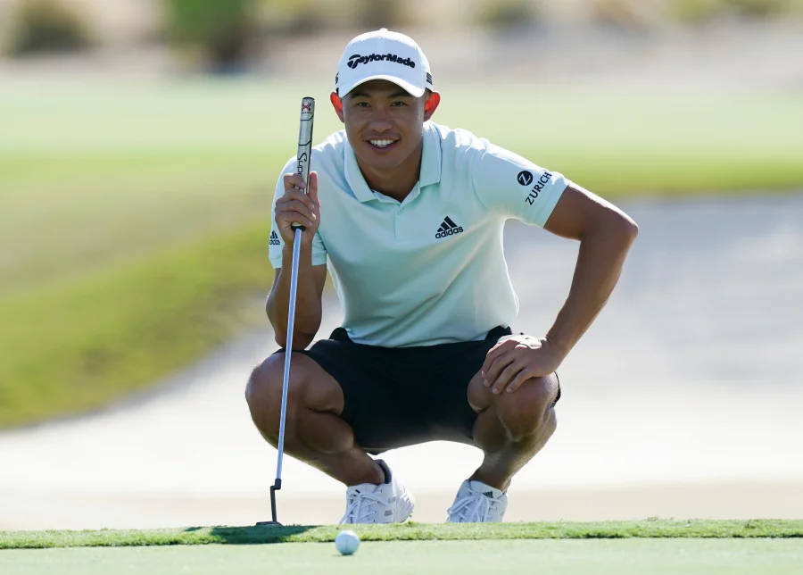 Collin Morikawa, golfer, putter, SD Desktop Wallpaper