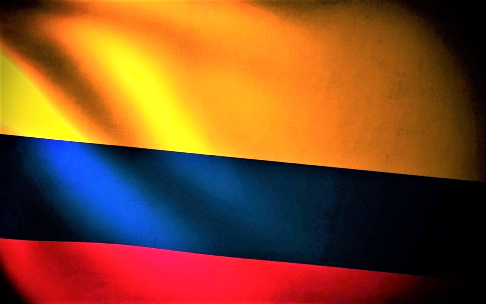 Colombia flag, yellow, blue, Full HD Desktop Wallpaper