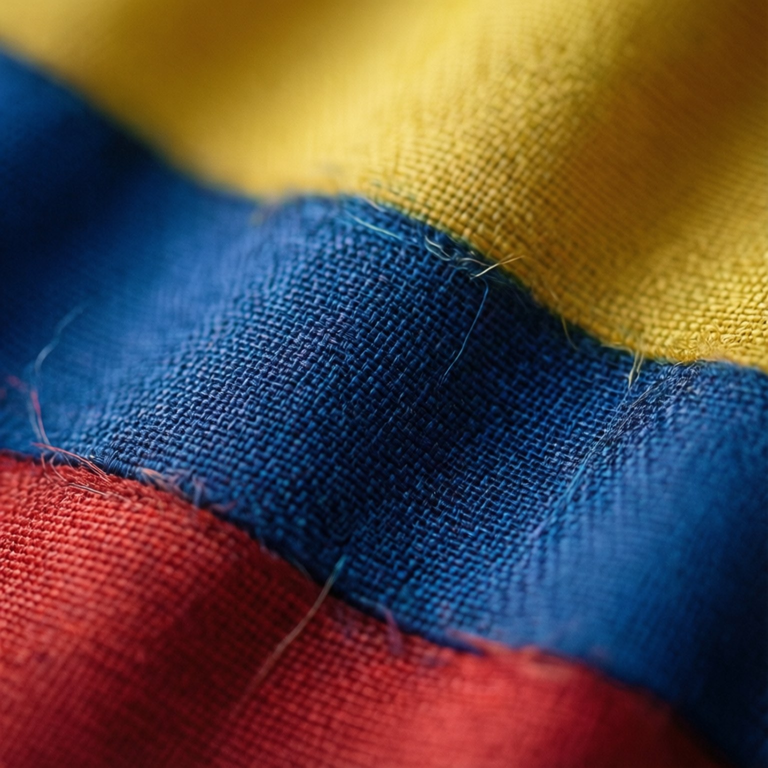 flag fabric, yellow, blue, HD Desktop Wallpaper