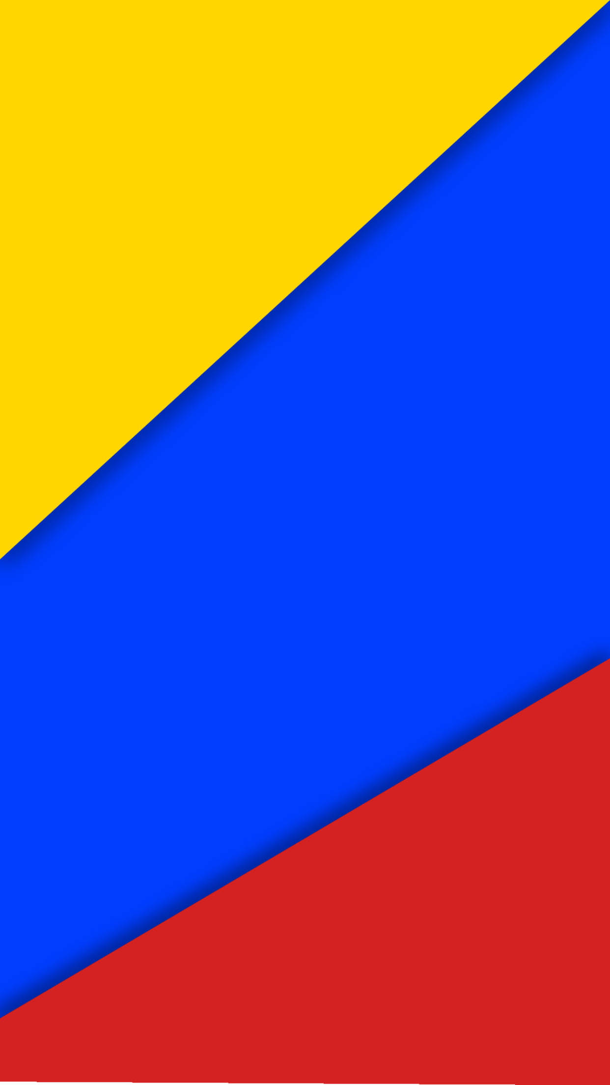 Vibrant Colombia Flag, yellow, blue, Full HD Phone Wallpaper