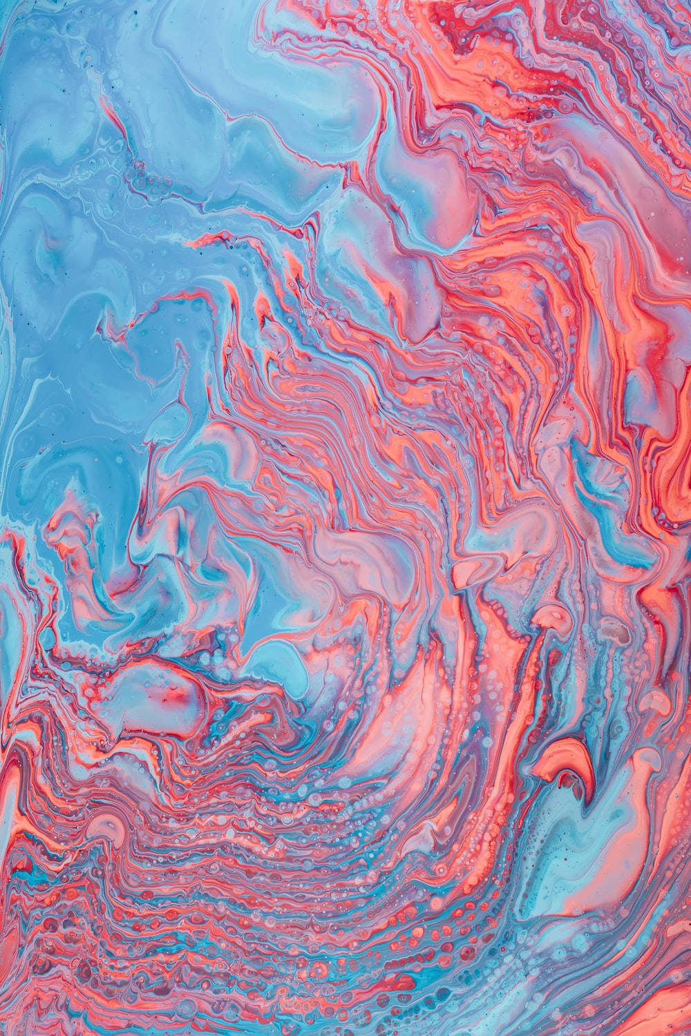 iPad, coral pink, sky blue, HD Phone Wallpaper