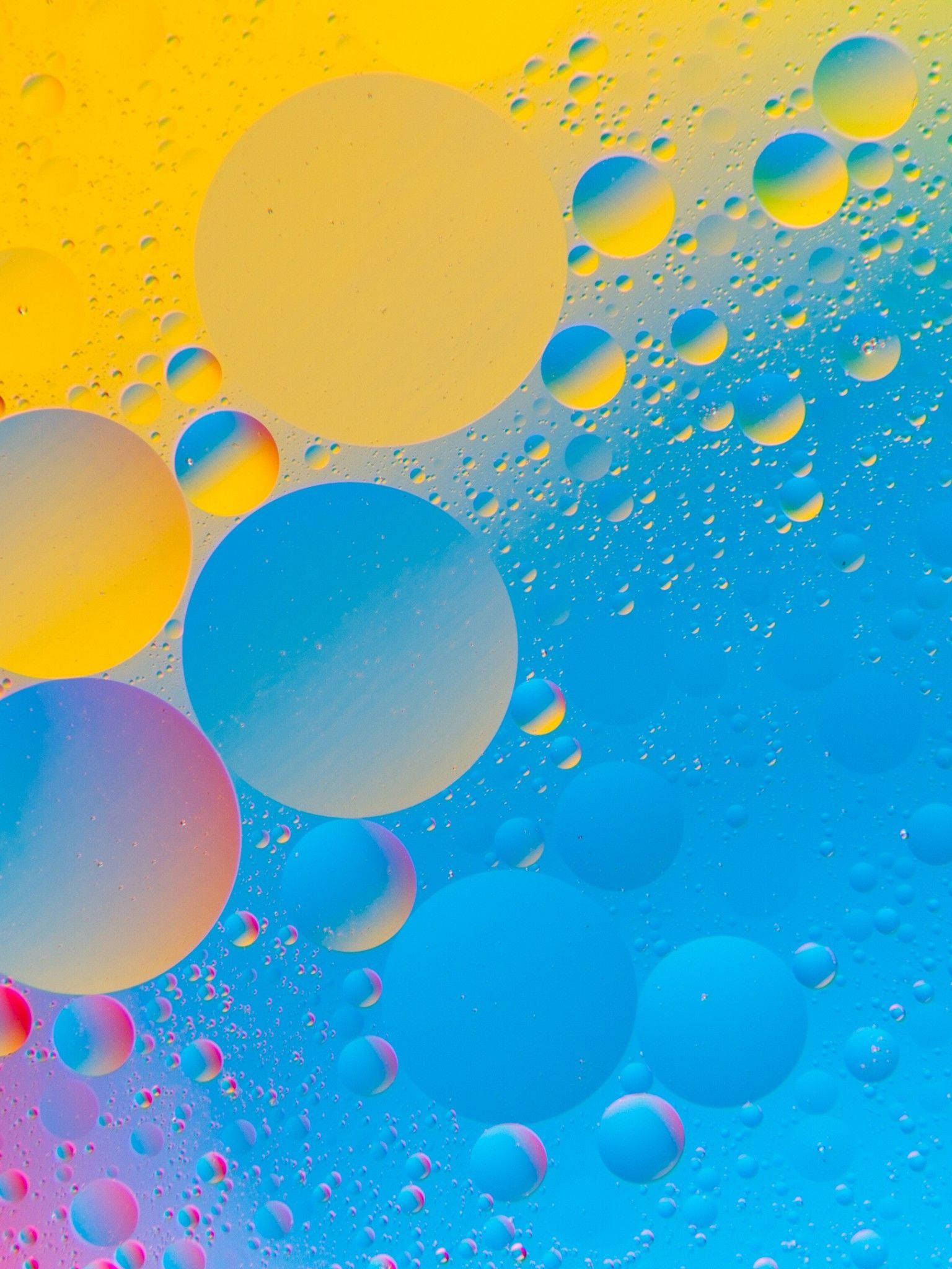 iPad, colored bubbles, yellow, Full HD Phone Wallpaper
