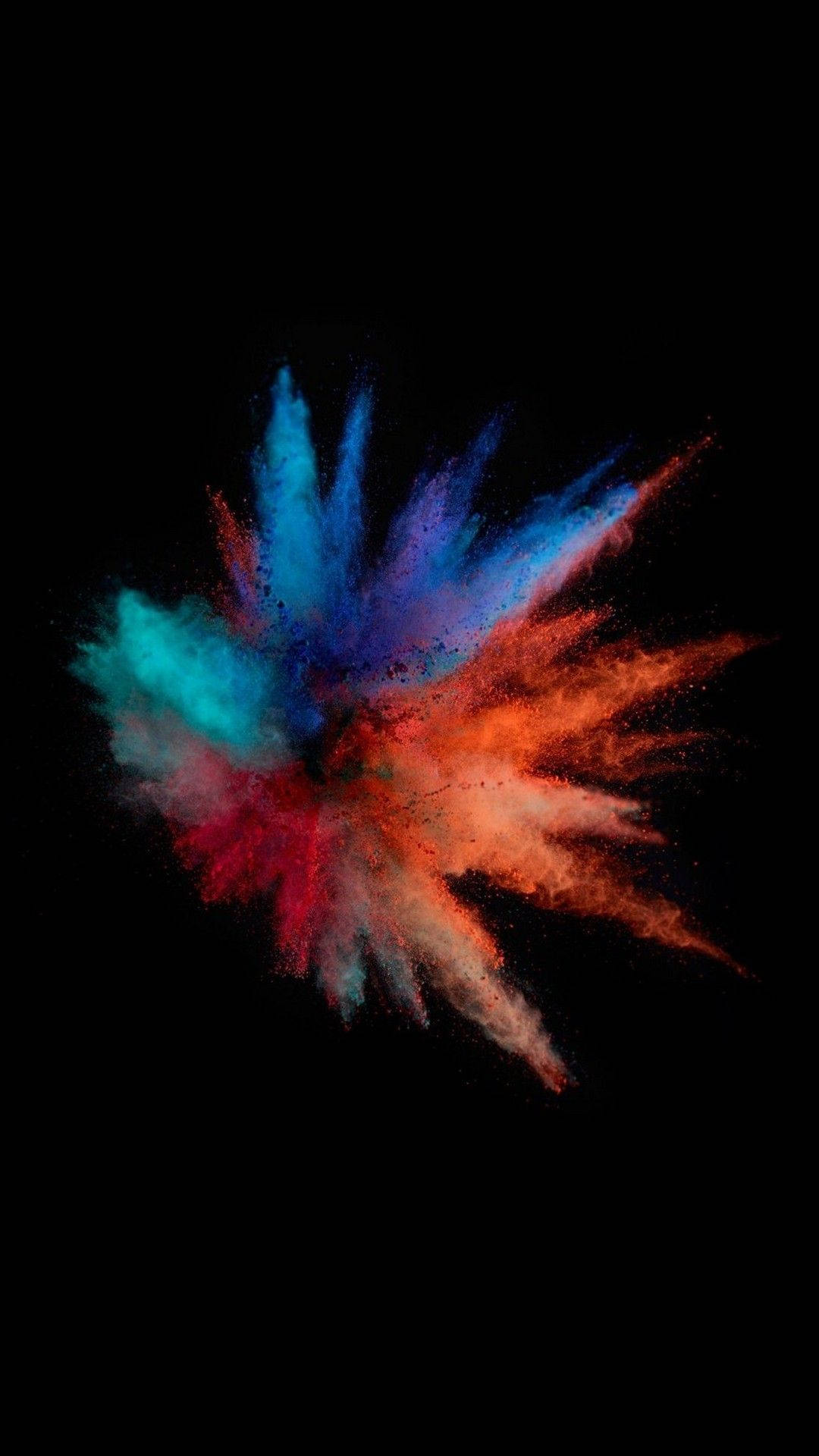 Color iPhone, blue, red, Full HD Phone Wallpaper