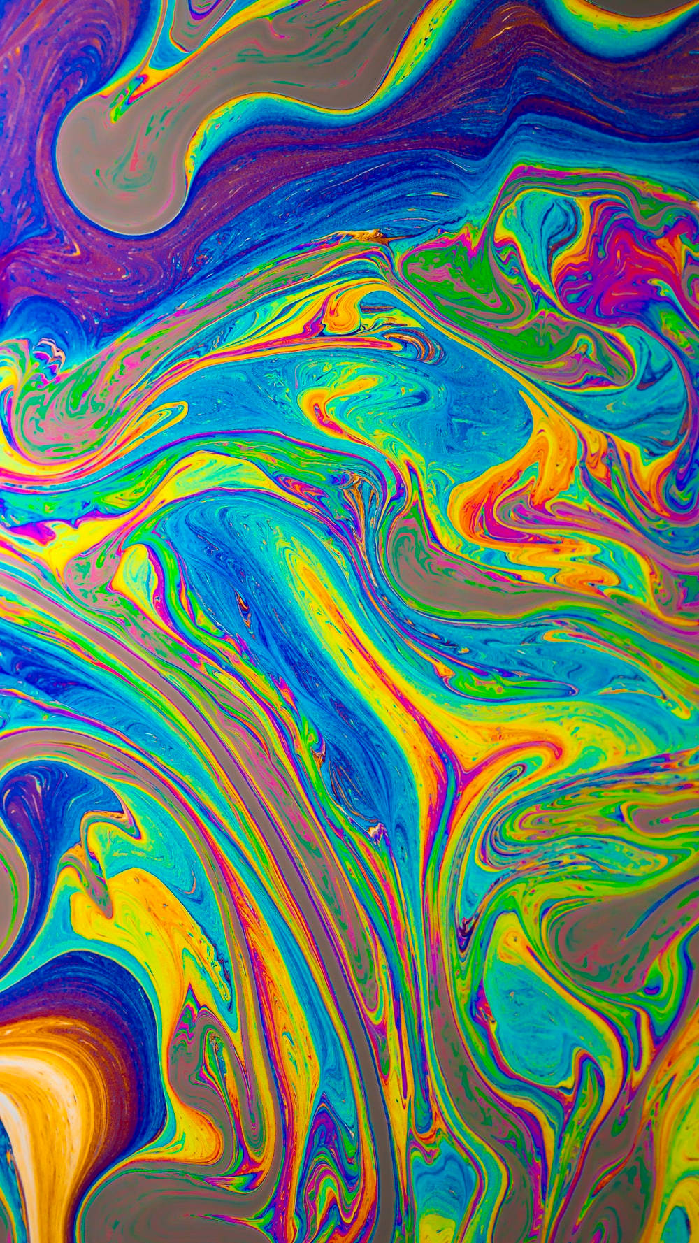 soap bubble swirls, blue, green, HD Phone Wallpaper
