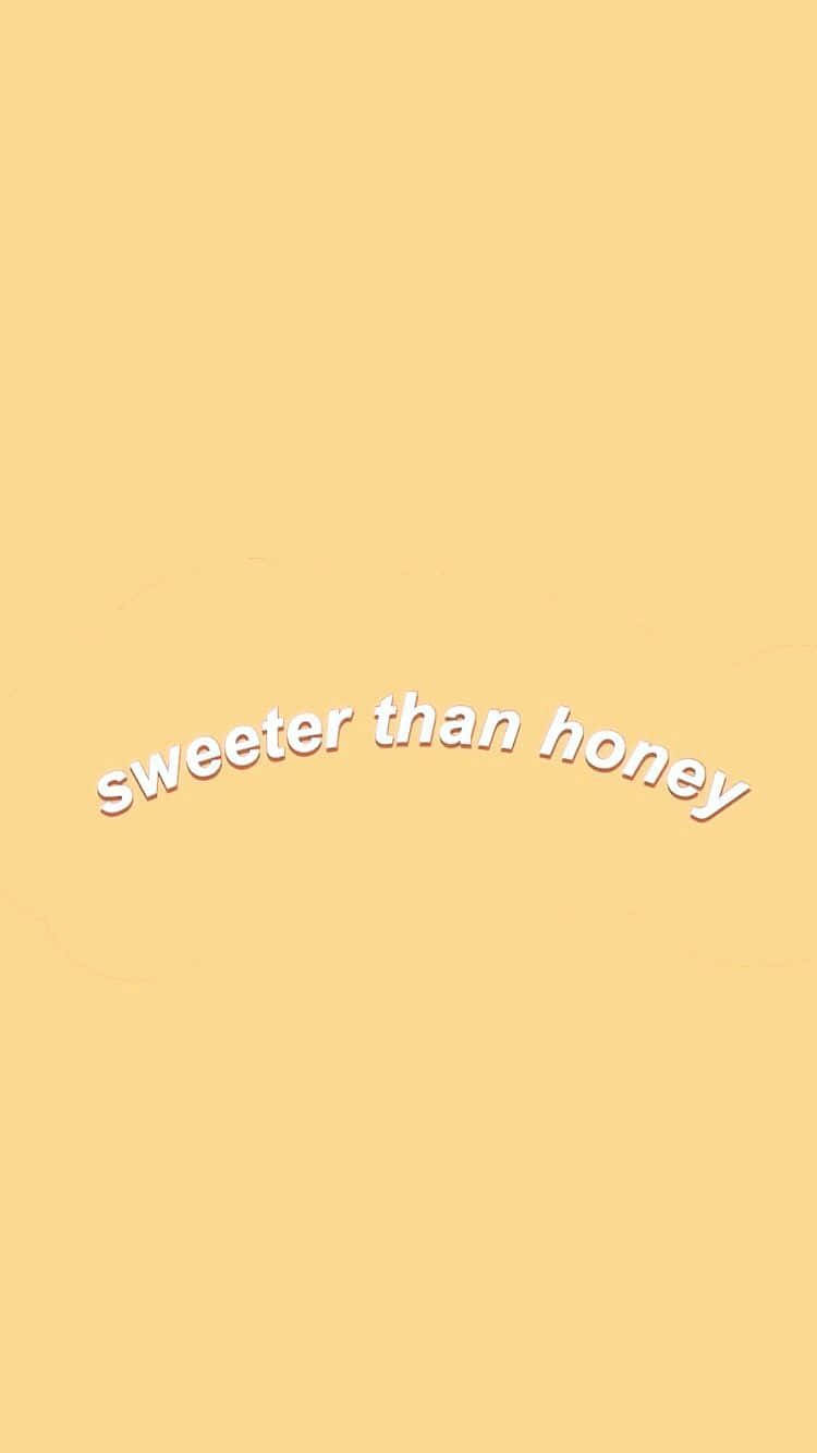 color pastel aesthetic, pale yellow, white curved text, HD Phone Wallpaper