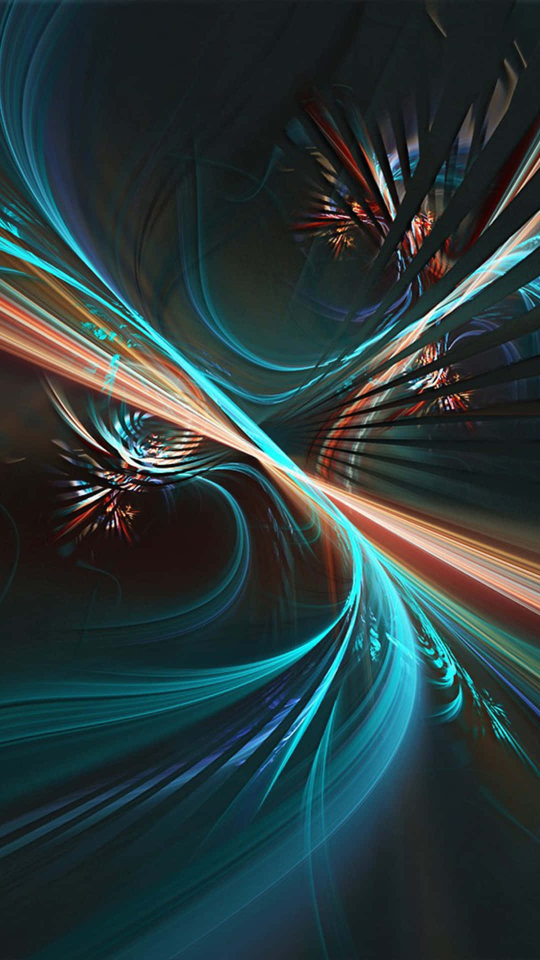 Color Phone, teal, orange, Full HD Phone Wallpaper