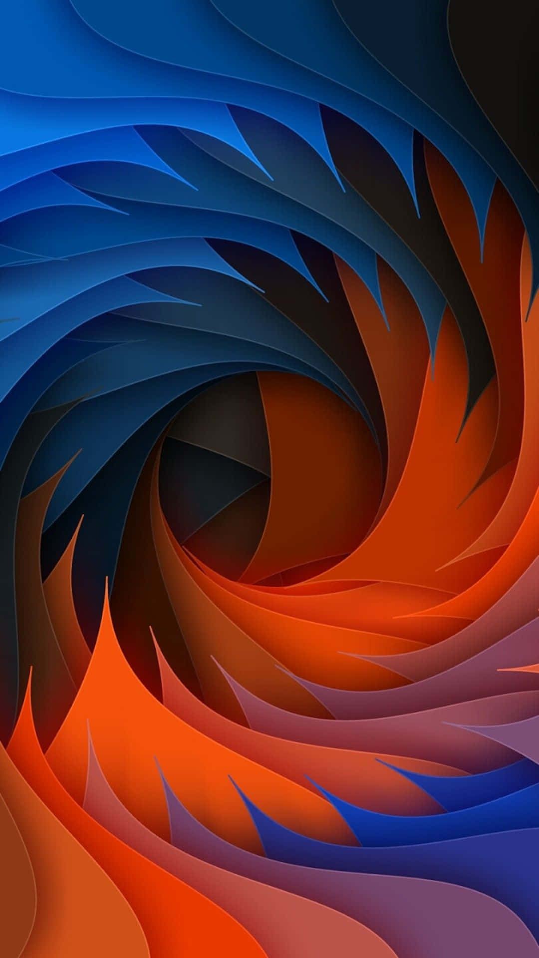 Color Phone, blue, orange, Full HD Phone Wallpaper