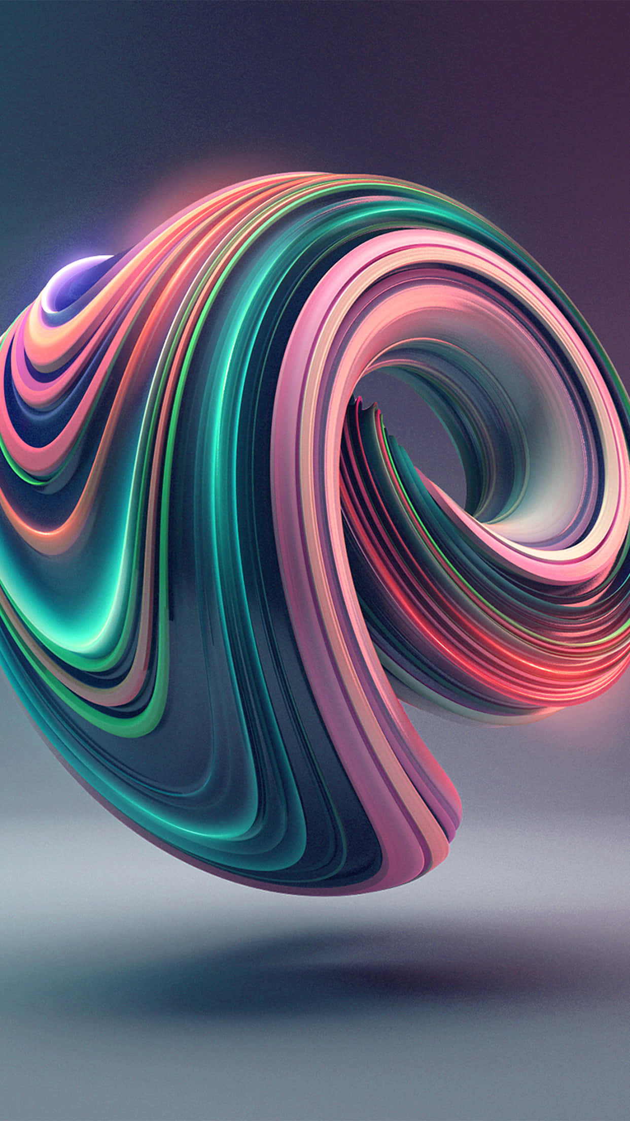 Color Phone, neon ribbons, pink, Full HD Phone Wallpaper