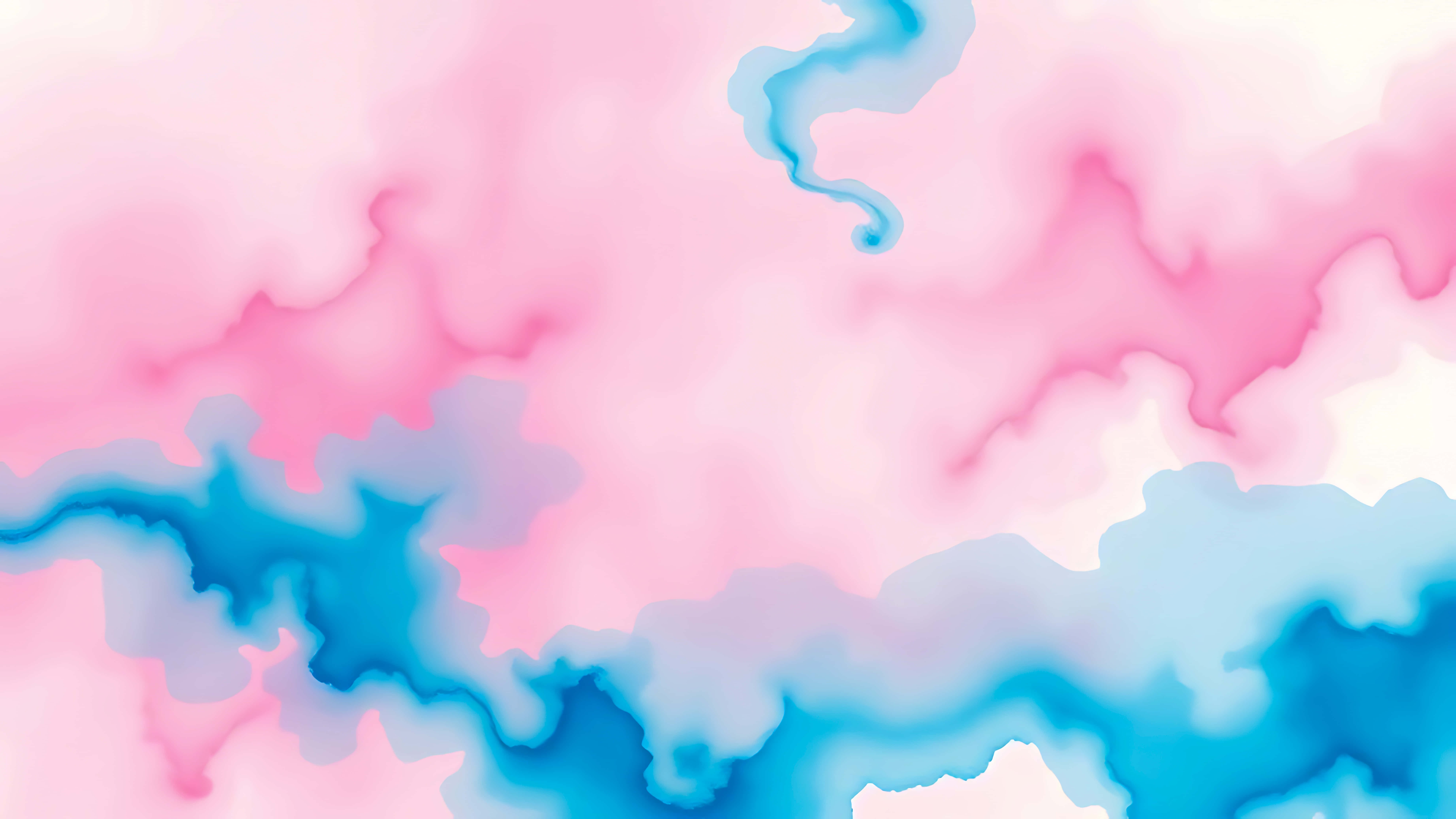 pink, blue, watercolor, 8K Desktop Wallpaper