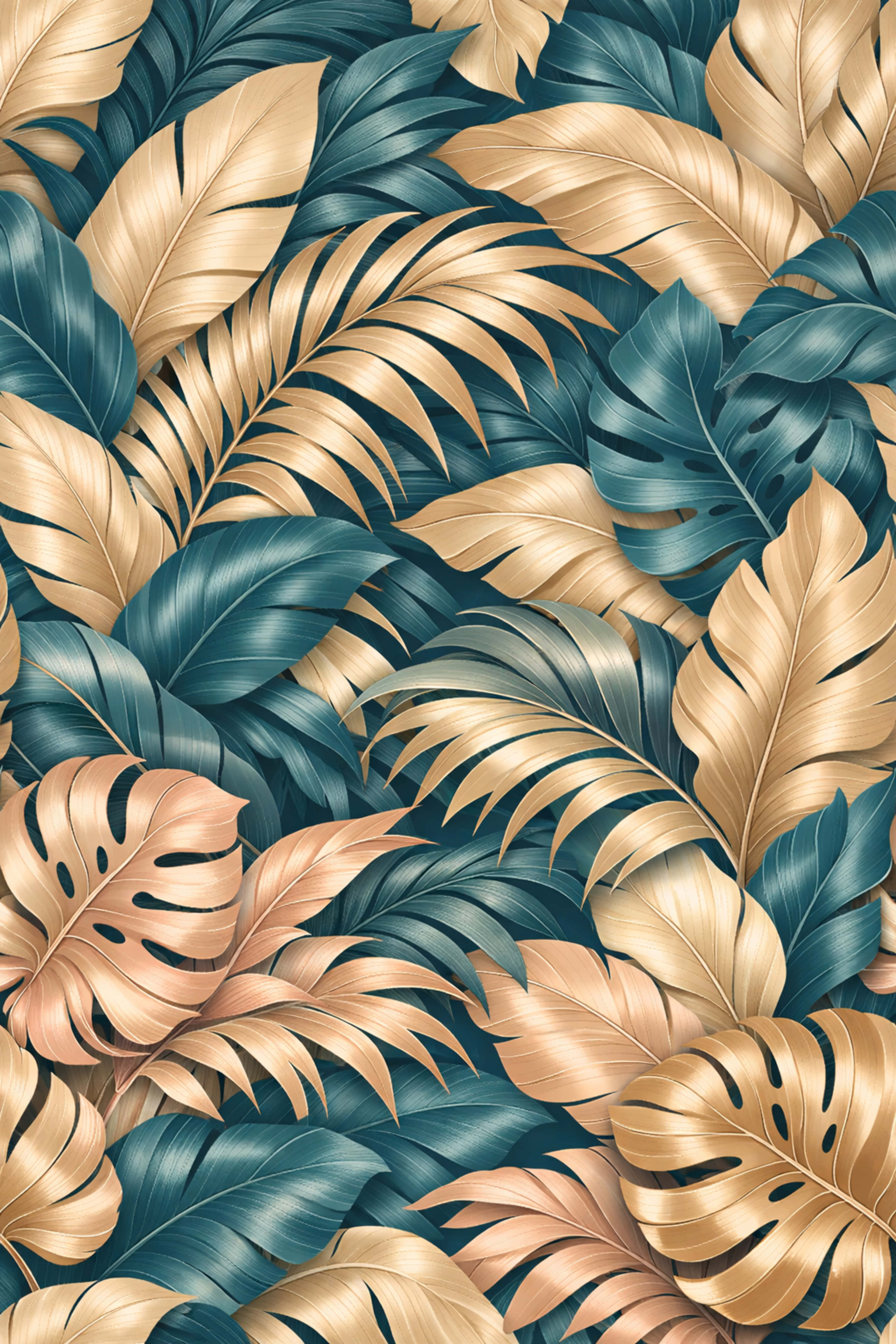 teal, champagne, gold, 4K Phone Wallpaper