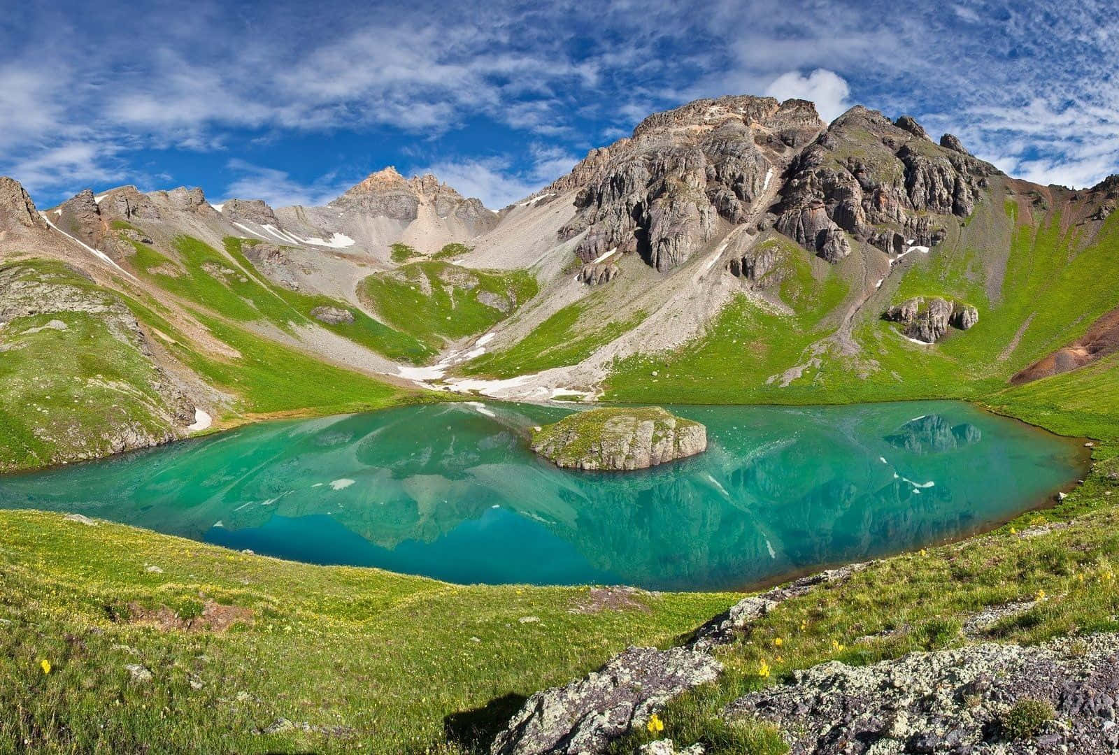 Colorado, alpine lake, turquoise waters, HD Desktop Wallpaper