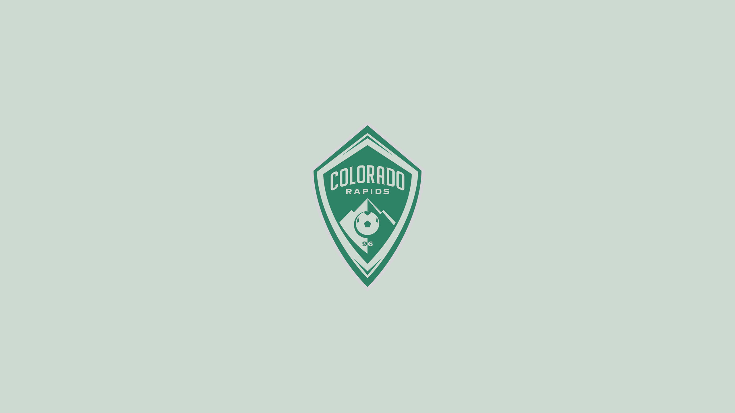 Colorado Rapids, green shield logo, soccer ball, 2K Desktop Wallpaper