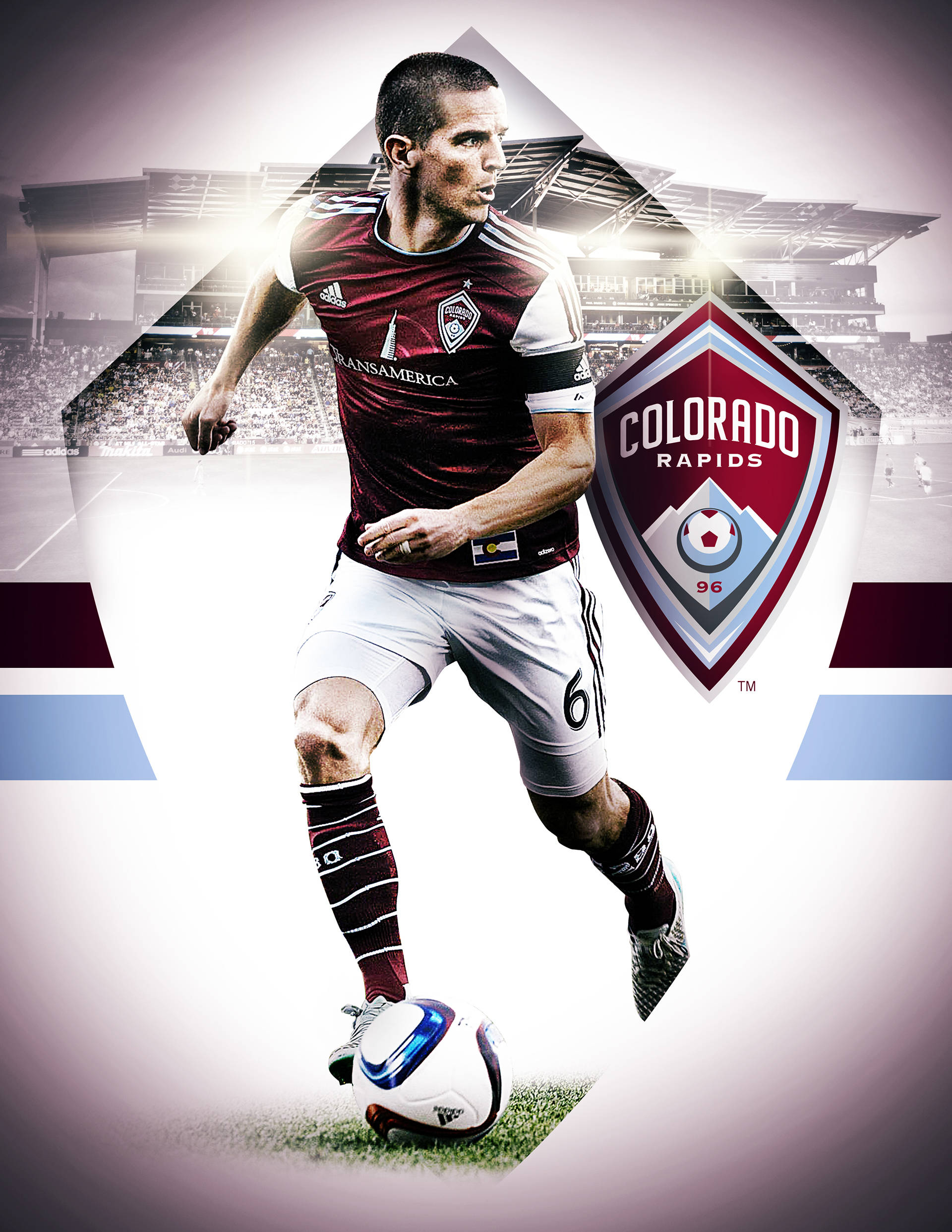 Colorado Rapids, maroon and white, jersey, Full HD Phone Wallpaper
