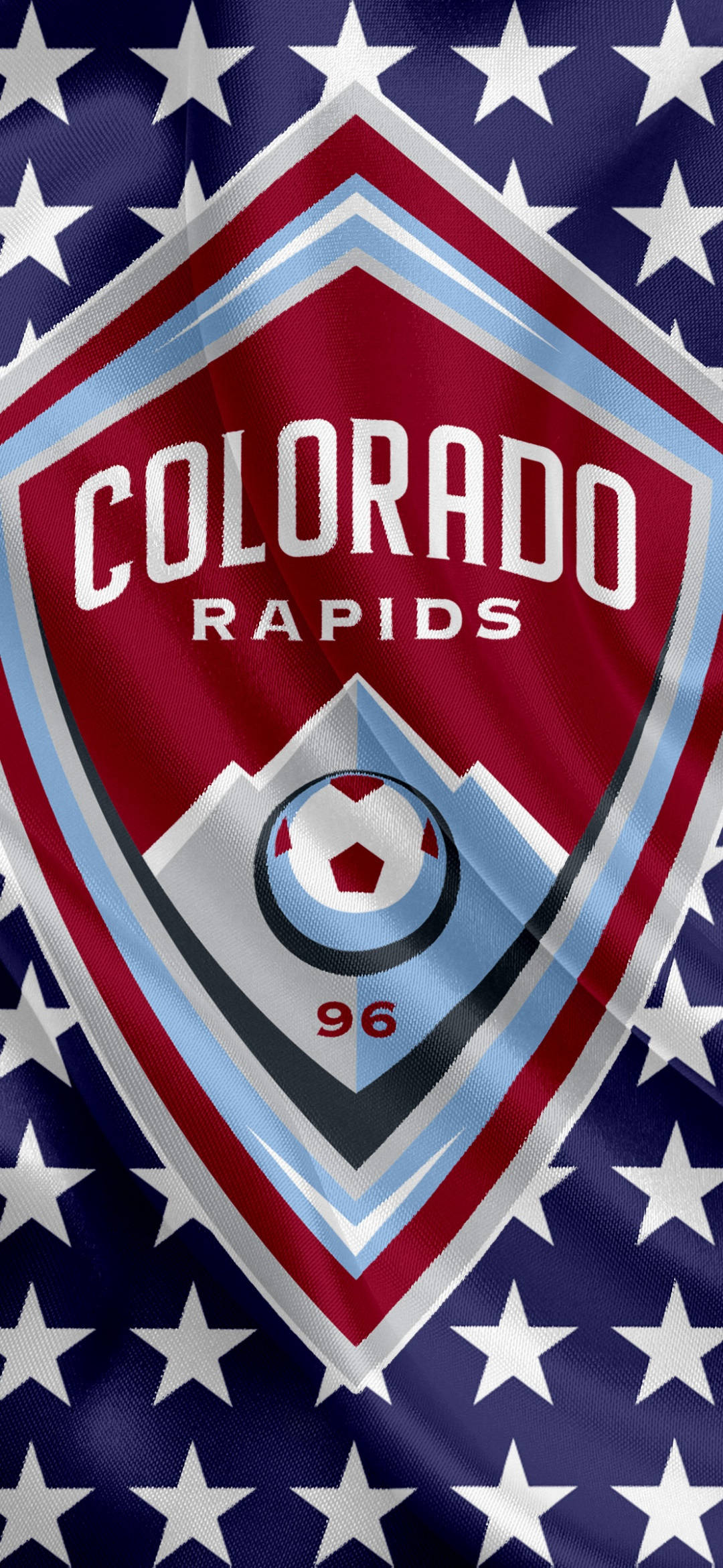 Colorado Rapids, soccer team, official logo, Full HD Phone Wallpaper
