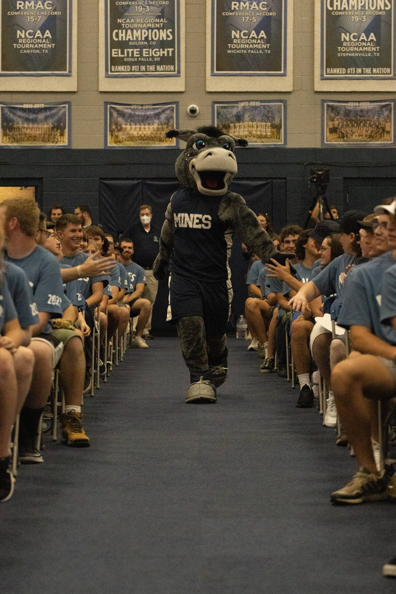 Colorado School Of Mines, mascot, blue uniform, Full HD Phone Wallpaper