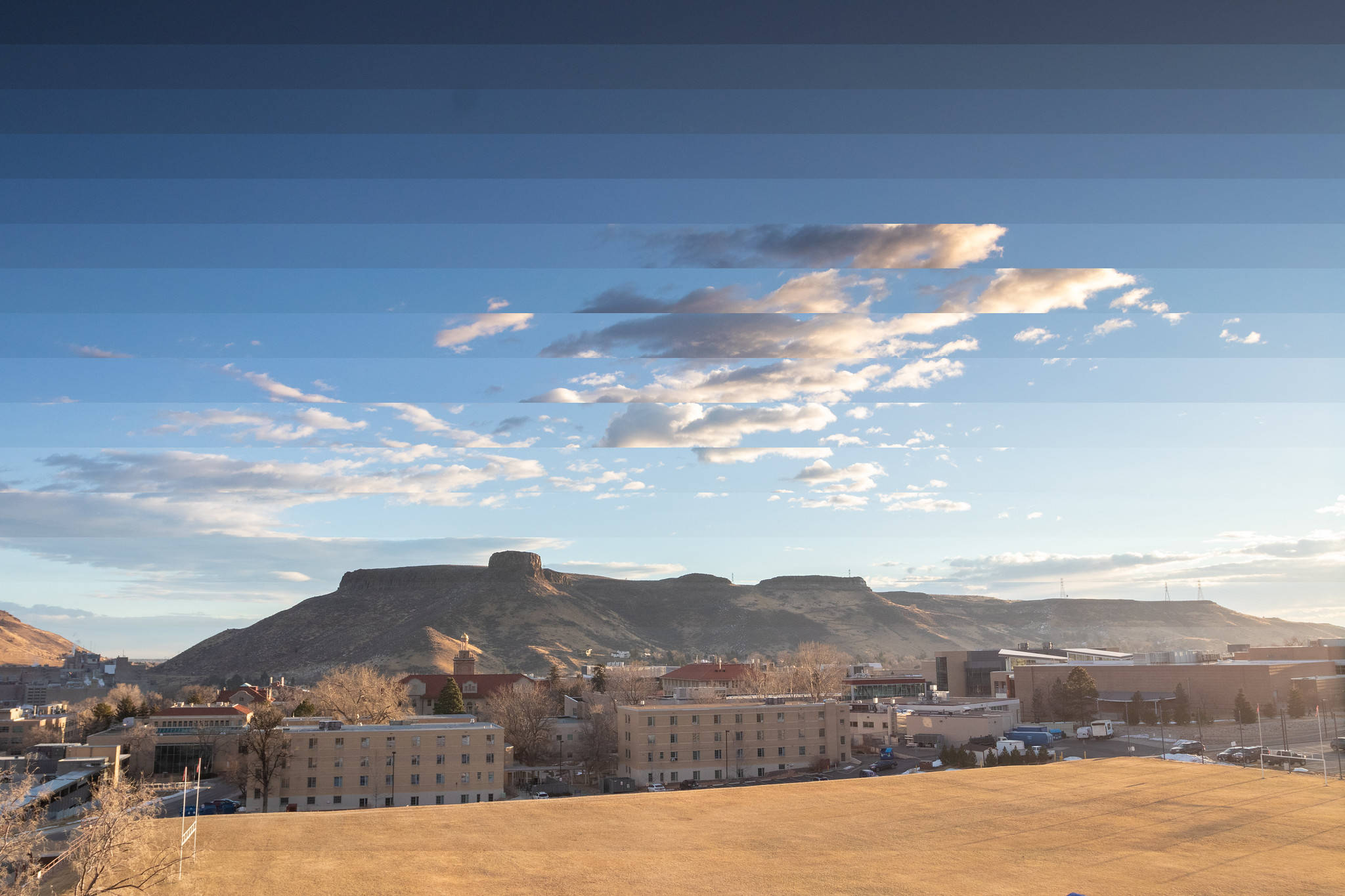 Colorado School Of Mines, mesa, blue sky, Full HD Desktop Wallpaper
