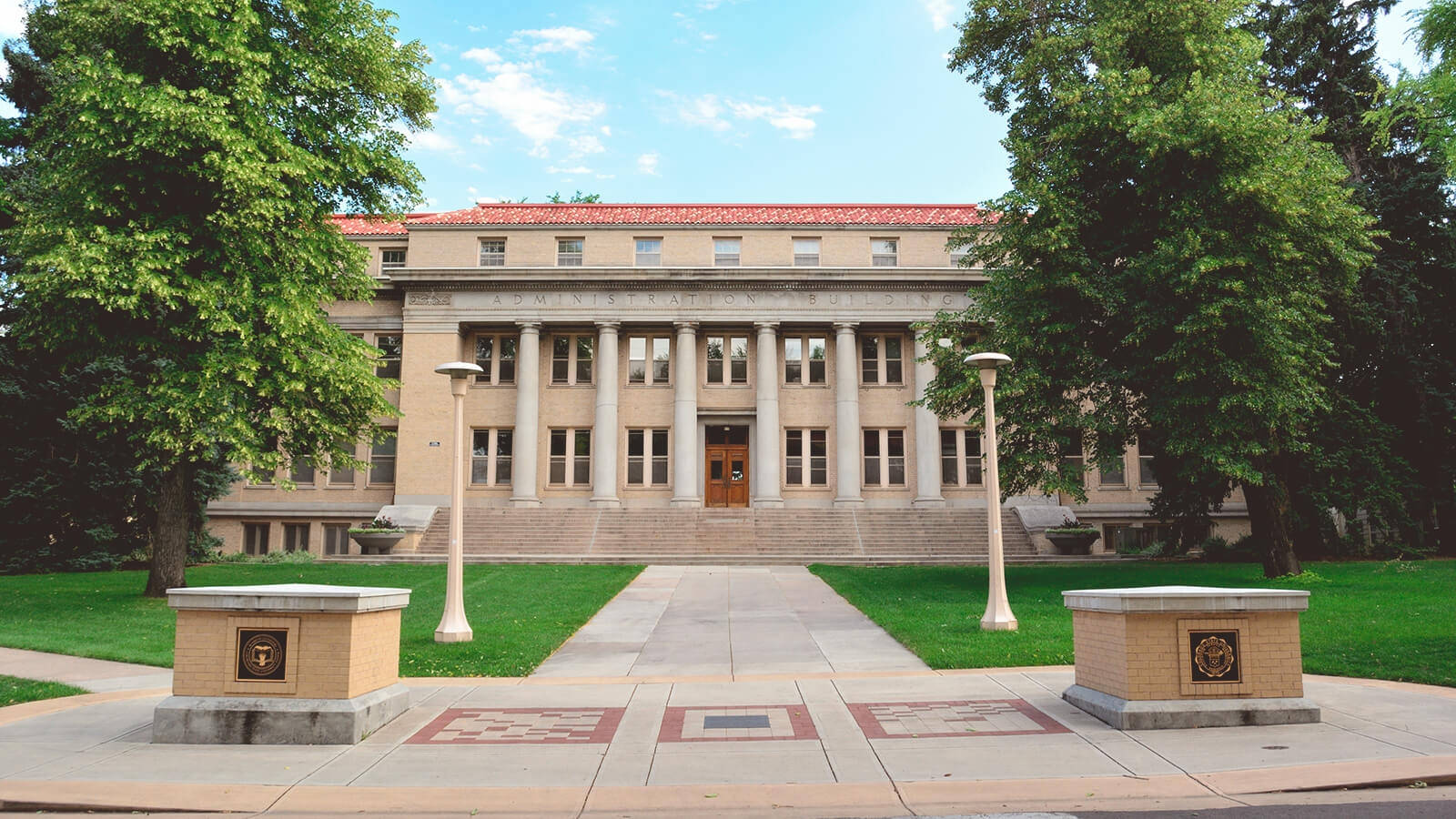 Colorado State University, administration office, grand stone administration building, HD Desktop Wallpaper