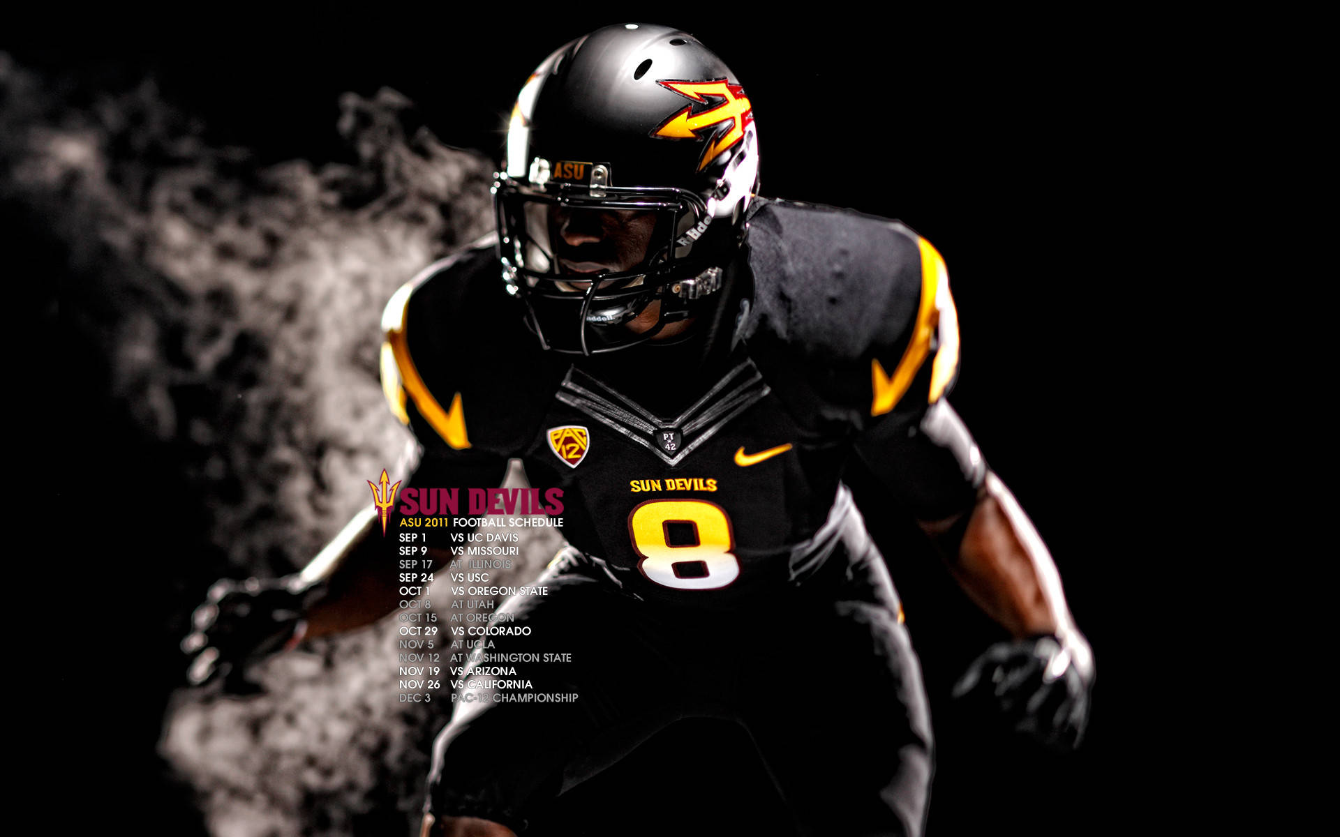 Colorado State University, football player, black and gold uniform, Full HD Desktop Wallpaper