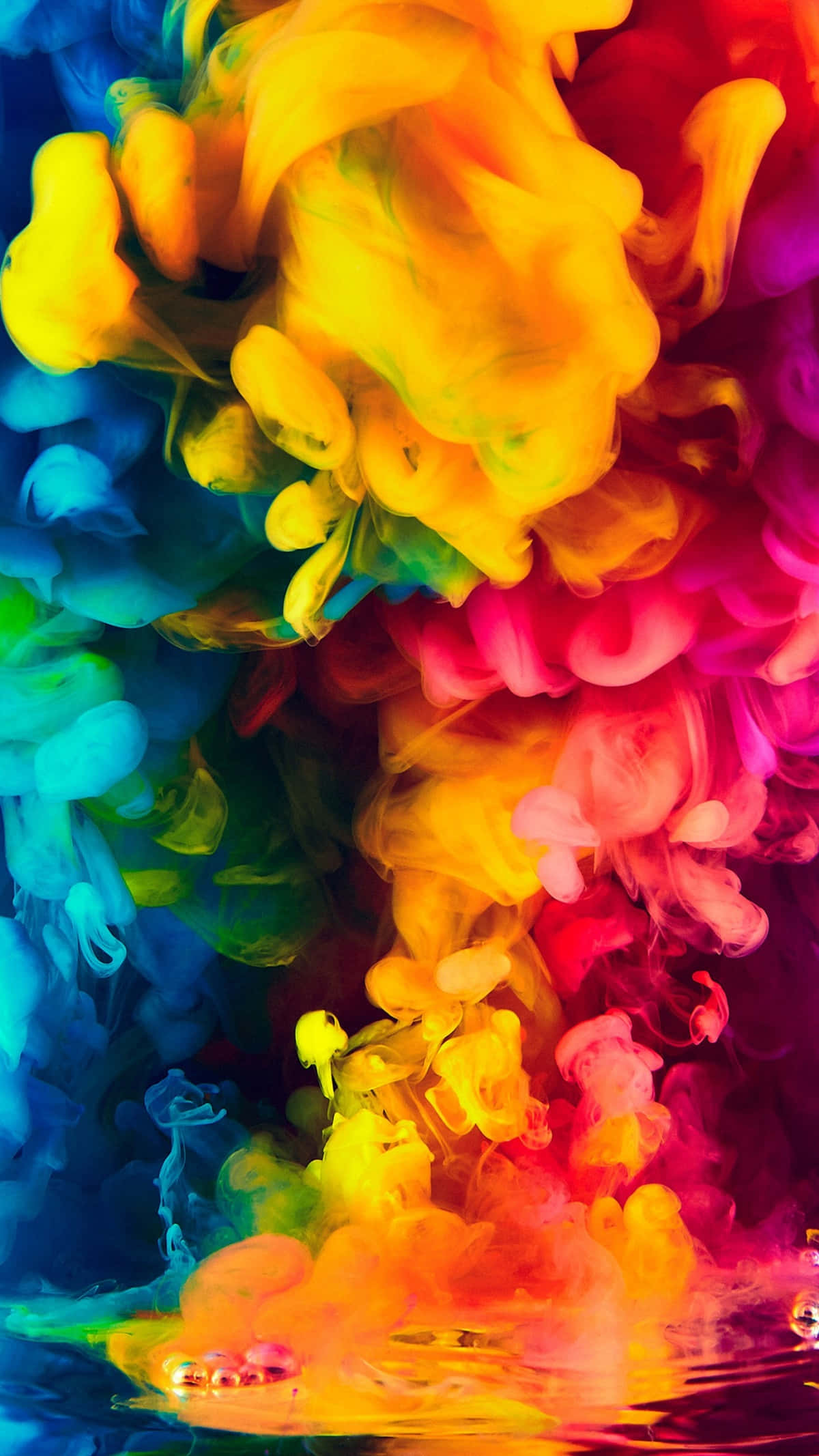 yellow, pink, blue, Full HD Phone Wallpaper