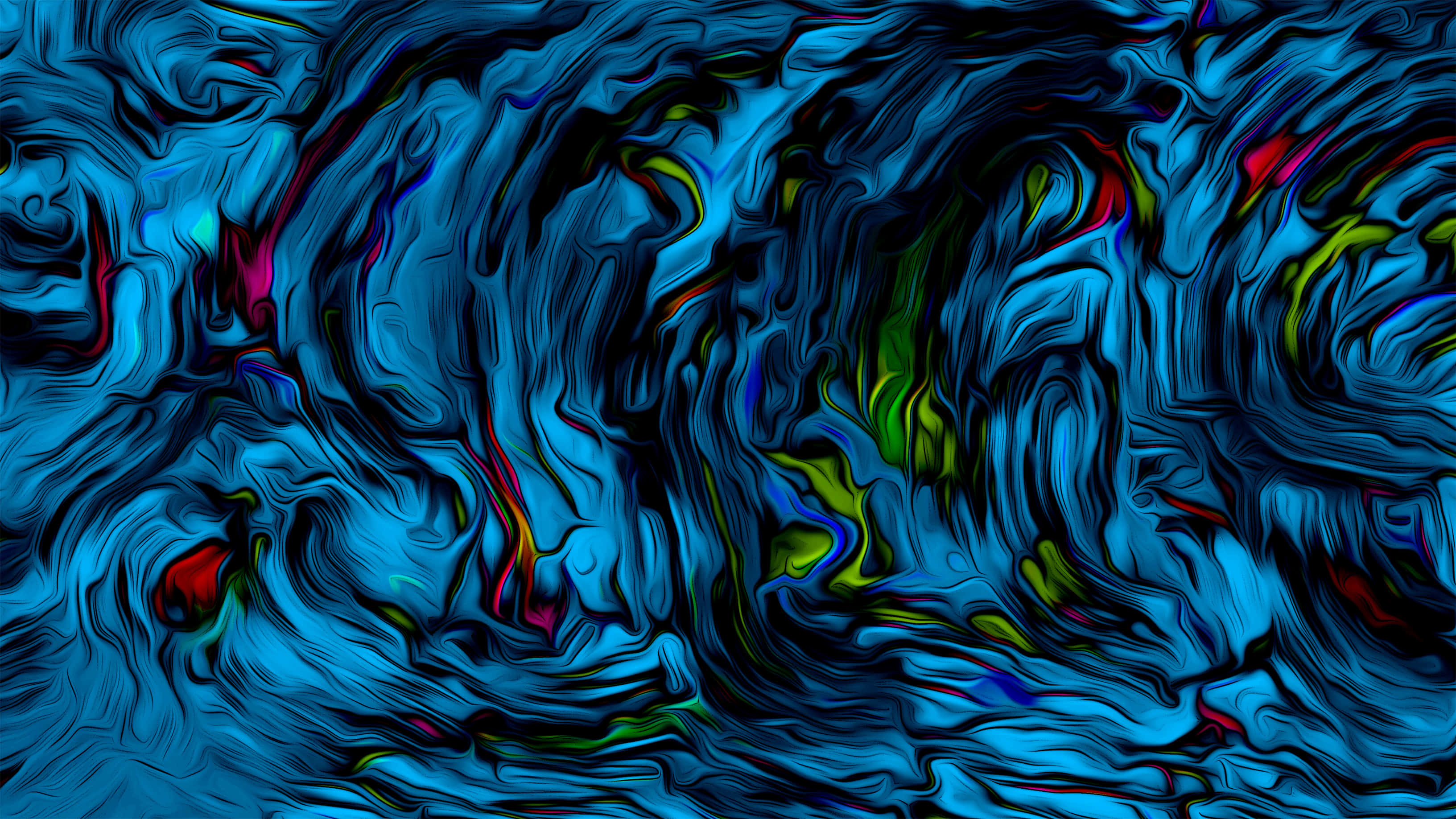 colorful abstract art, electric blue, neon streaks, 2K Desktop Wallpaper