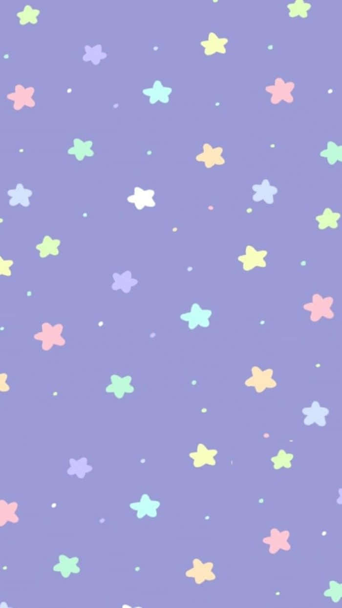 kawaii pastel, pastel stars, dots, SD Phone Wallpaper