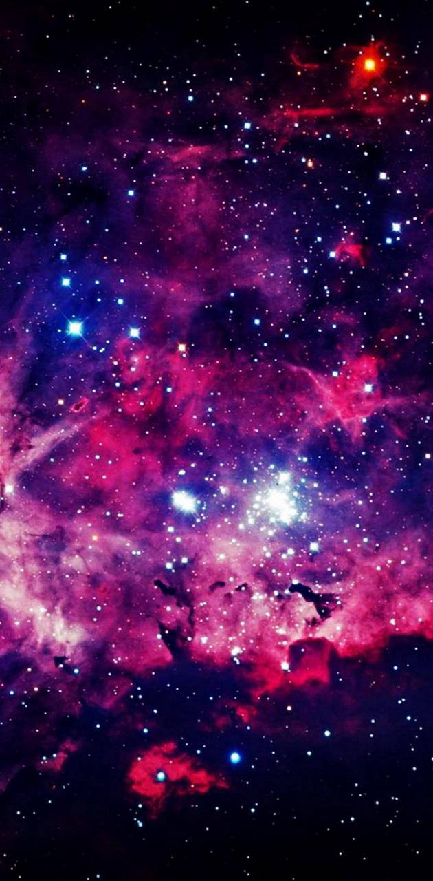 Colorful Galaxy, pink, purple, HD Phone Wallpaper