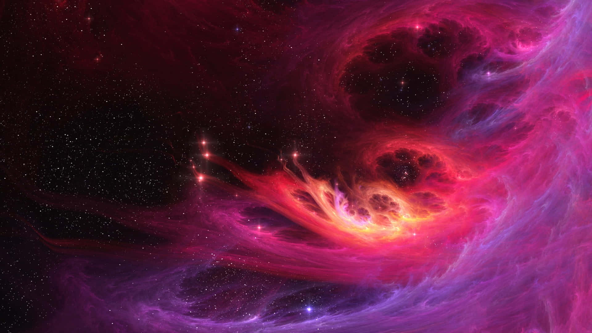 galaxy themed paintings, acrylic painting, cosmic nebula, Full HD Desktop Wallpaper