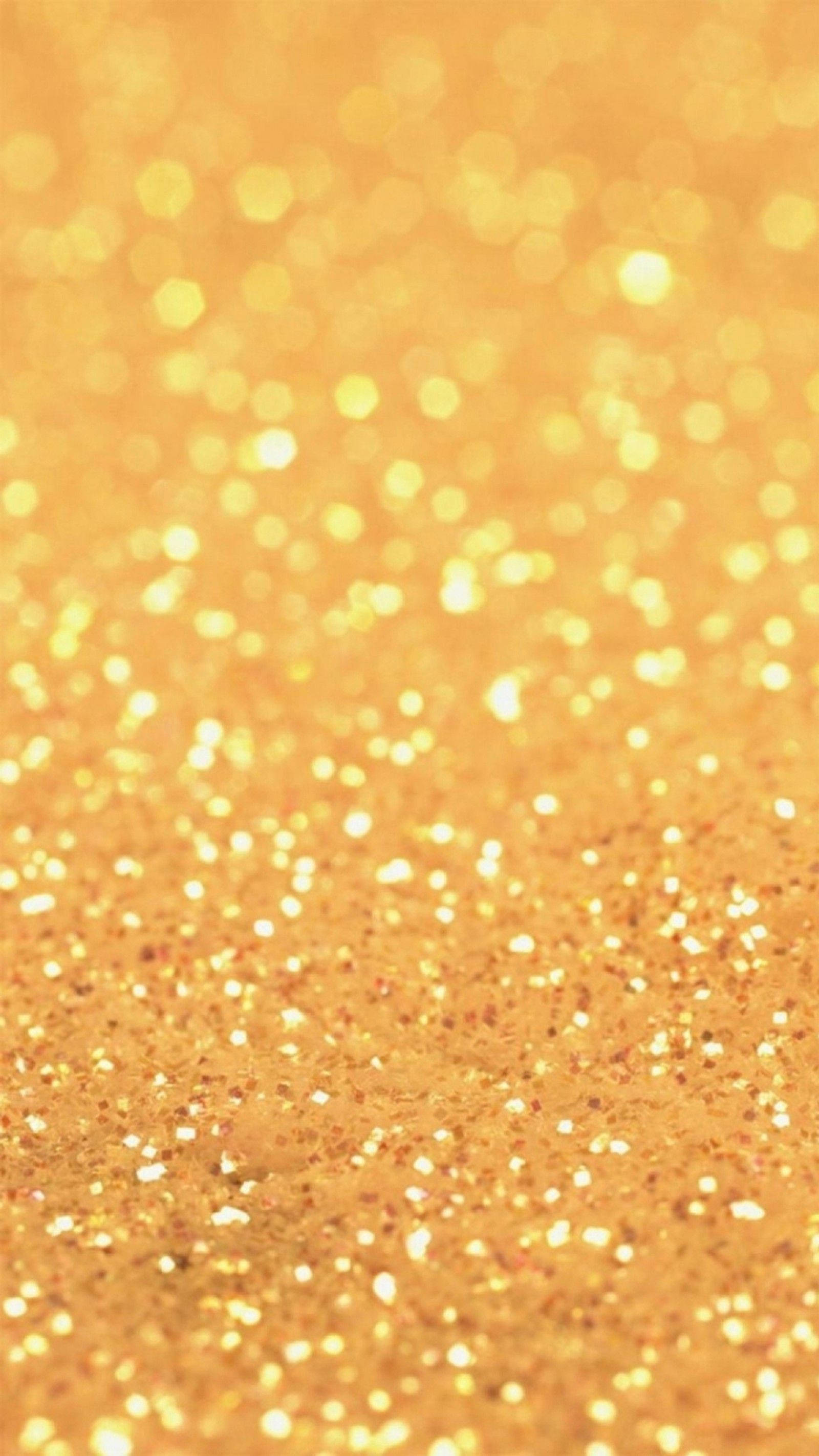 gold colorful iPhone 5s, shimmering golden glitter, bokeh highlights, 2K Phone Wallpaper