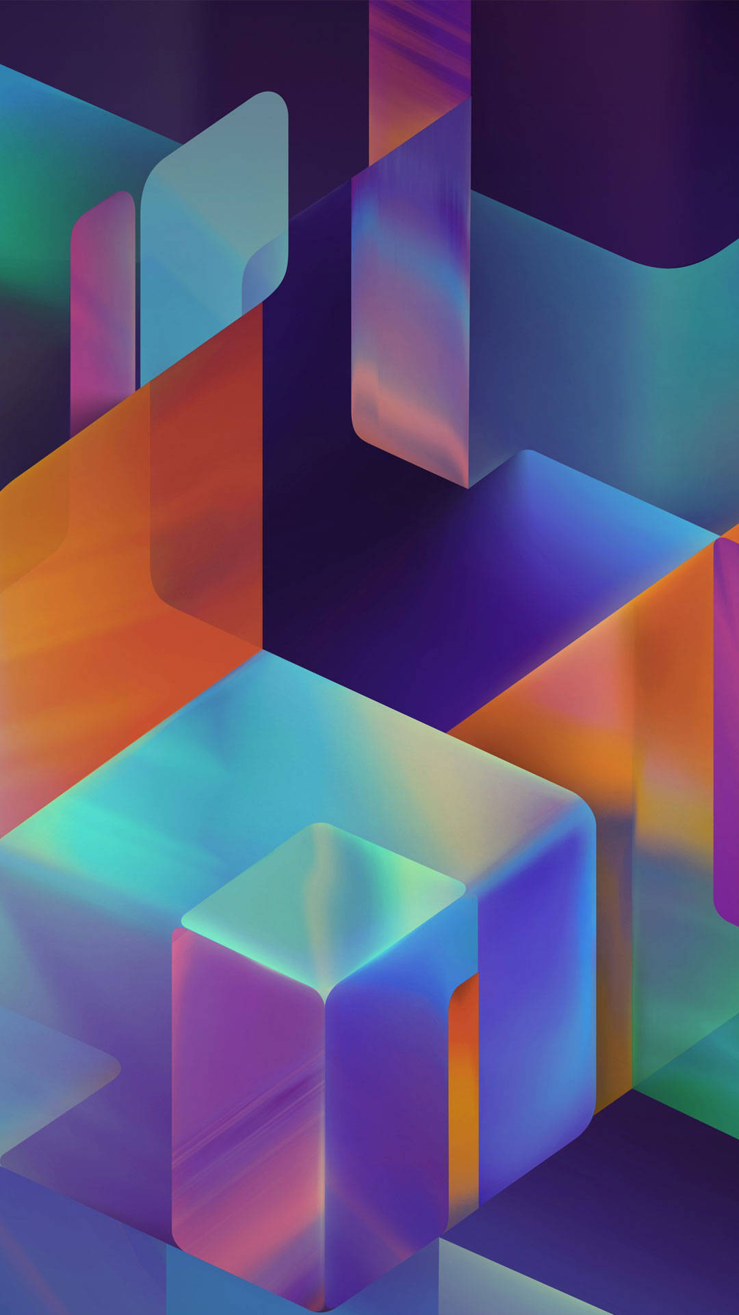 iPhone 5s, blue, orange, Full HD Phone Wallpaper