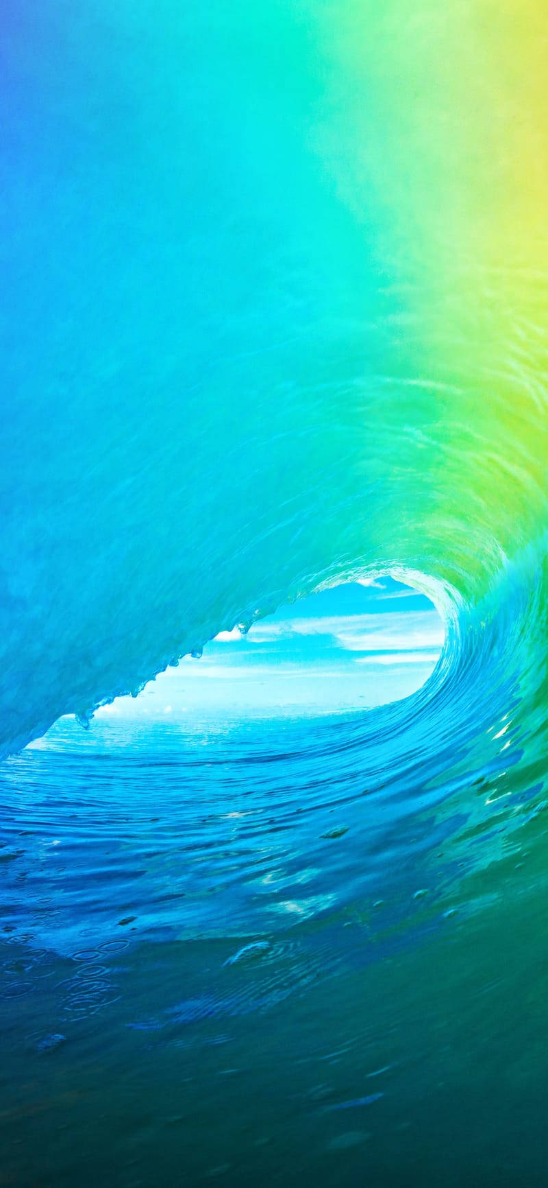 Colorful iPhone 5s, turquoise wave, wave tunnel, HD Phone Wallpaper