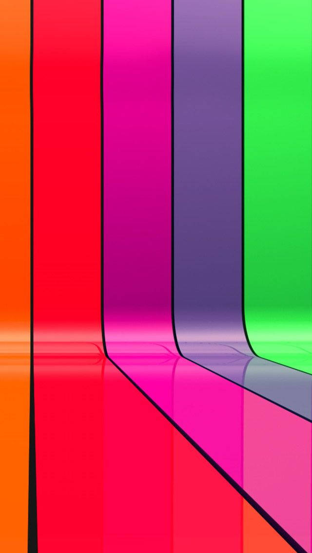 iPhone 5s, rainbow, glossy, SD Phone Wallpaper