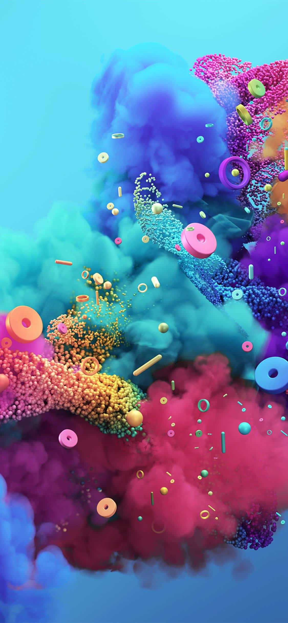 pink, purple, teal, Full HD Phone Wallpaper