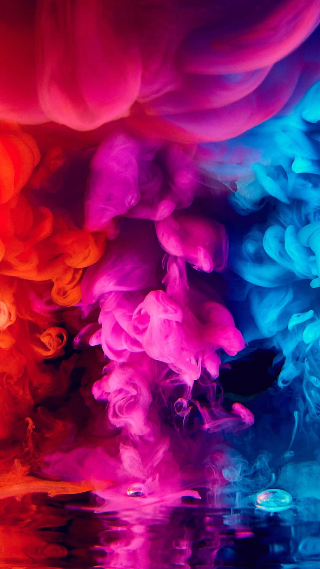 ink, red, orange, Full HD Phone Wallpaper