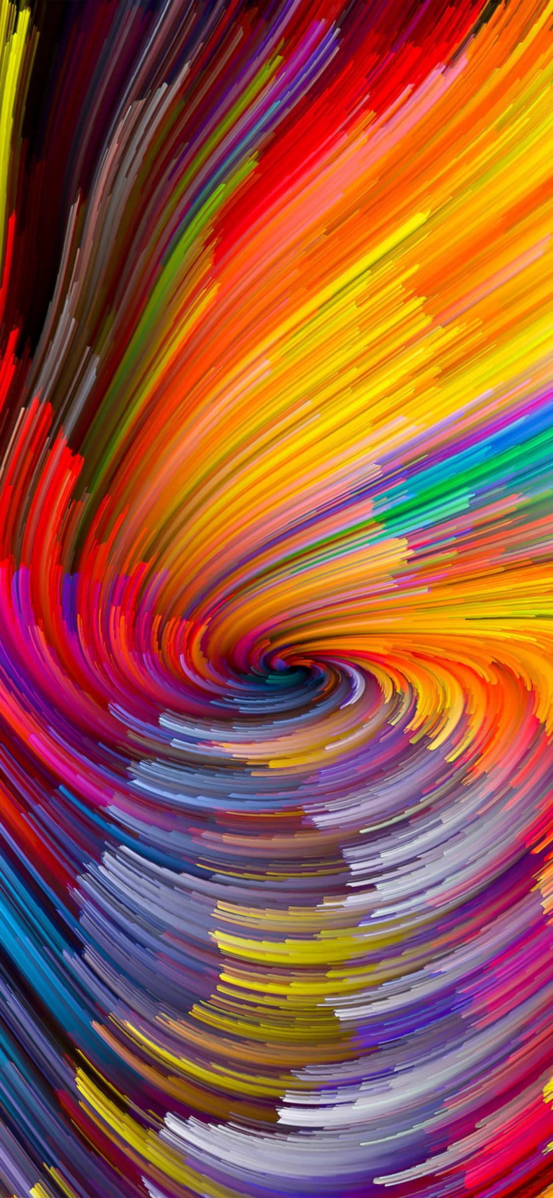 Colorful iPhone, rainbow colors, vibrant streaks, Full HD Phone Wallpaper