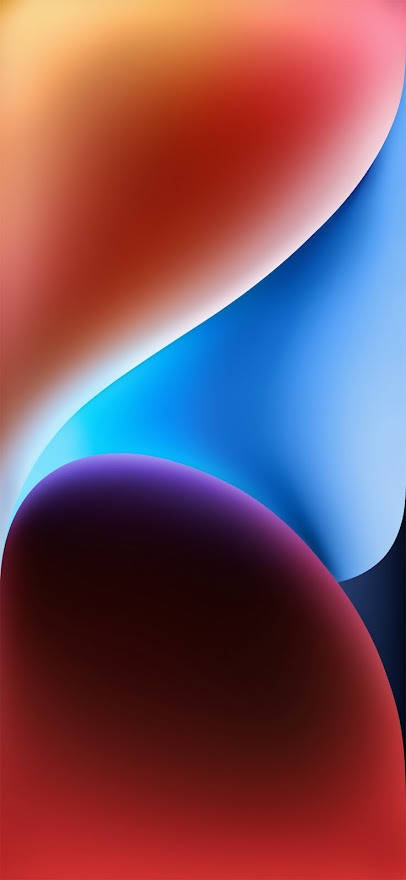 abstract, iOS Default, red, SD Phone Wallpaper