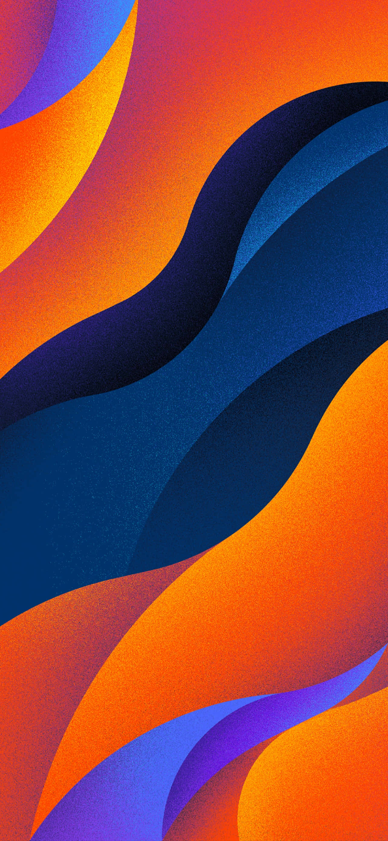 Colorful iPhone, orange, blue, 2K Phone Wallpaper
