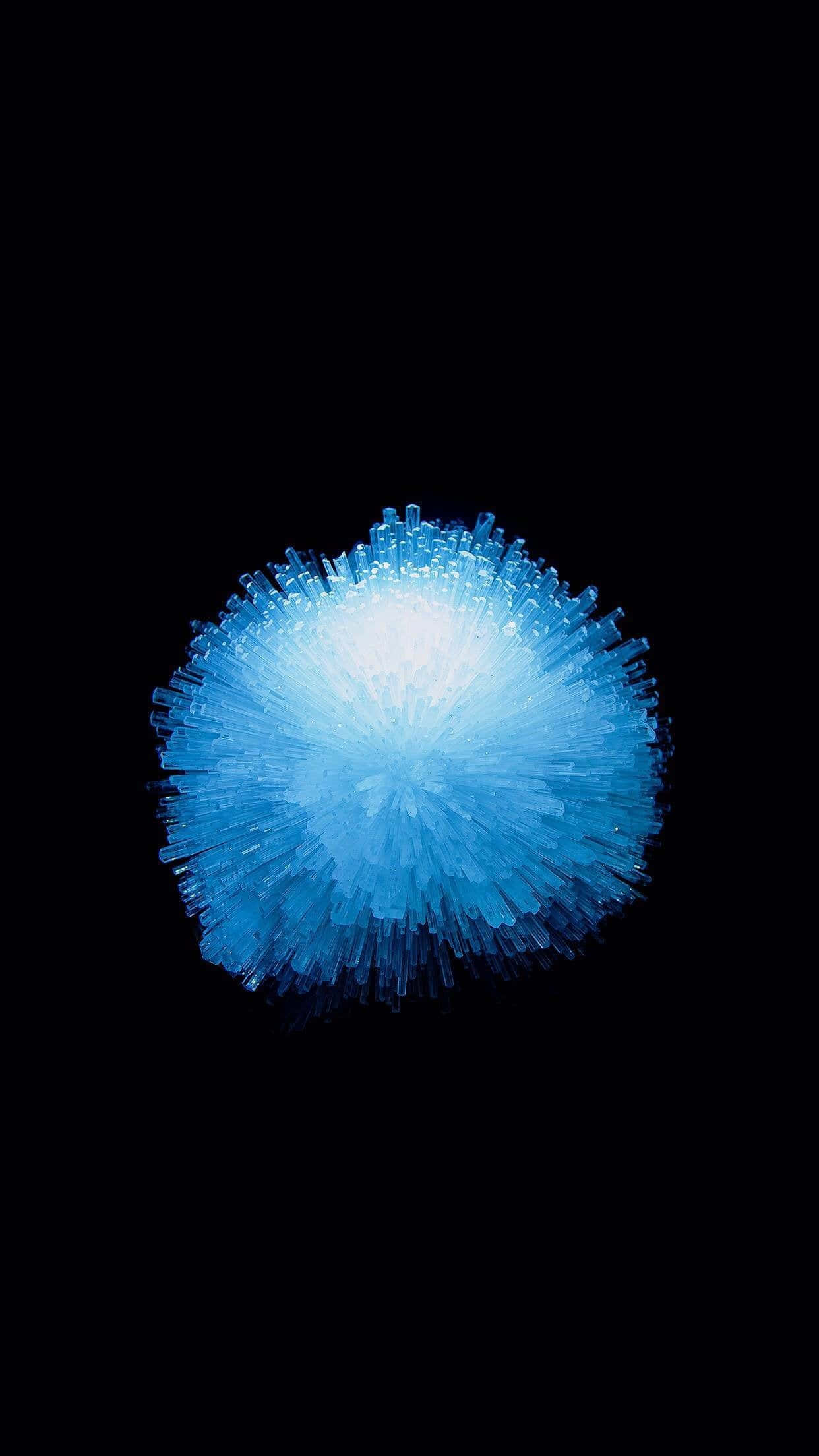 Colorful Oled, radiant blue, crystalline sphere, Full HD Phone Wallpaper