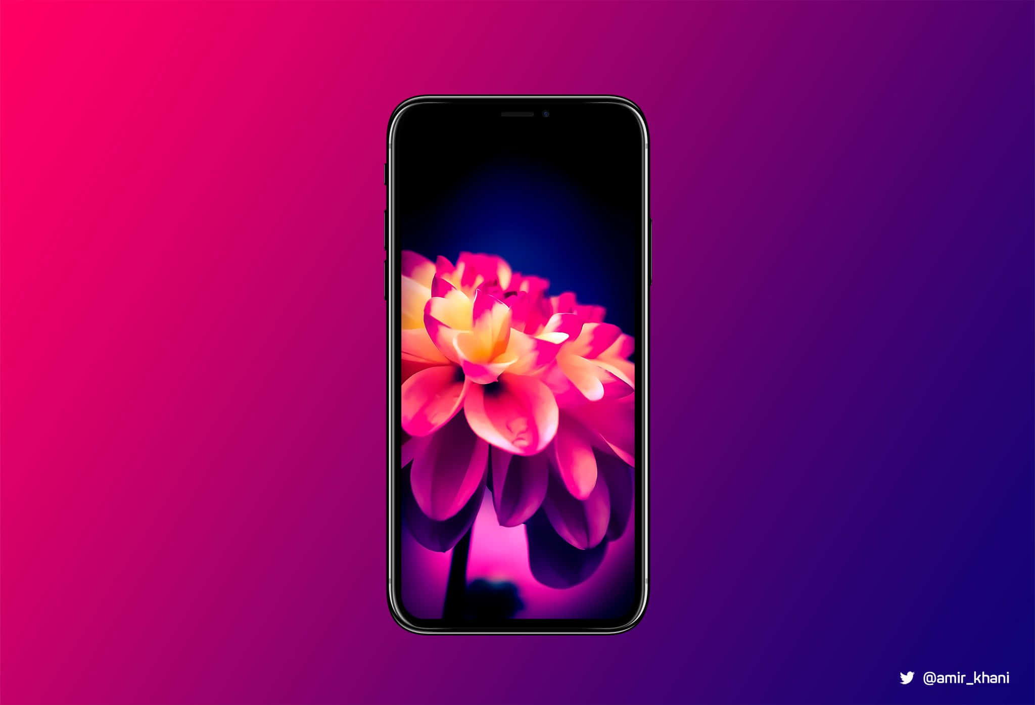 OLED Screen, pink, yellow, Full HD Desktop Wallpaper