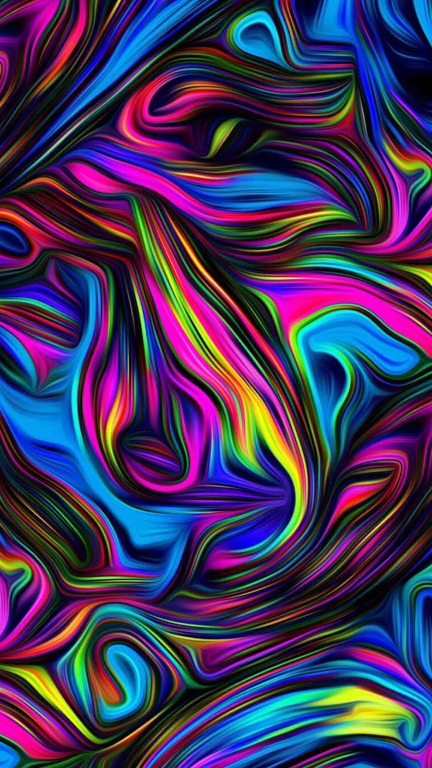 Colorful Pattern, neon colors, psychedelic patterns, 2K Phone Wallpaper
