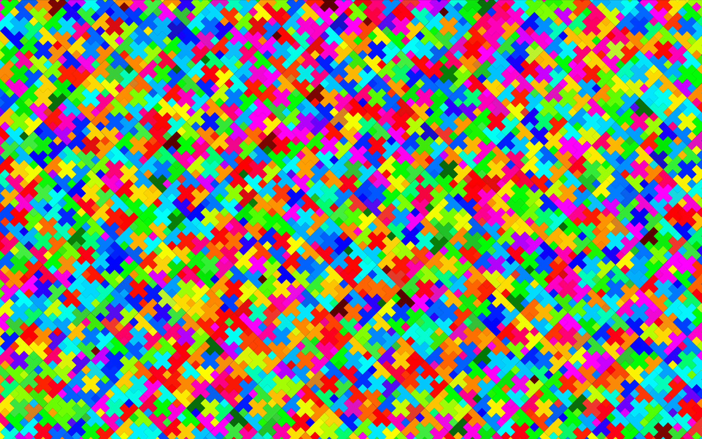 Colorful Pattern, vibrant abstract pattern, colorful pixelated crosses, Full HD Desktop Wallpaper