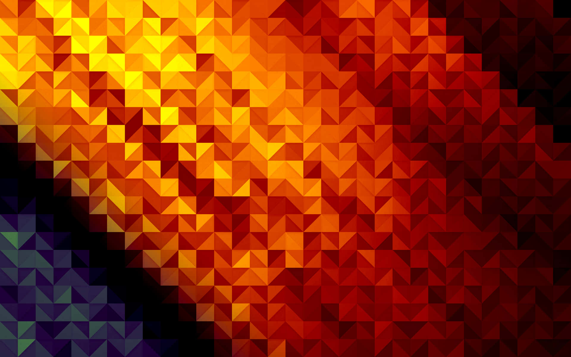 colorful pattern, fiery orange, deep red, Full HD Desktop Wallpaper