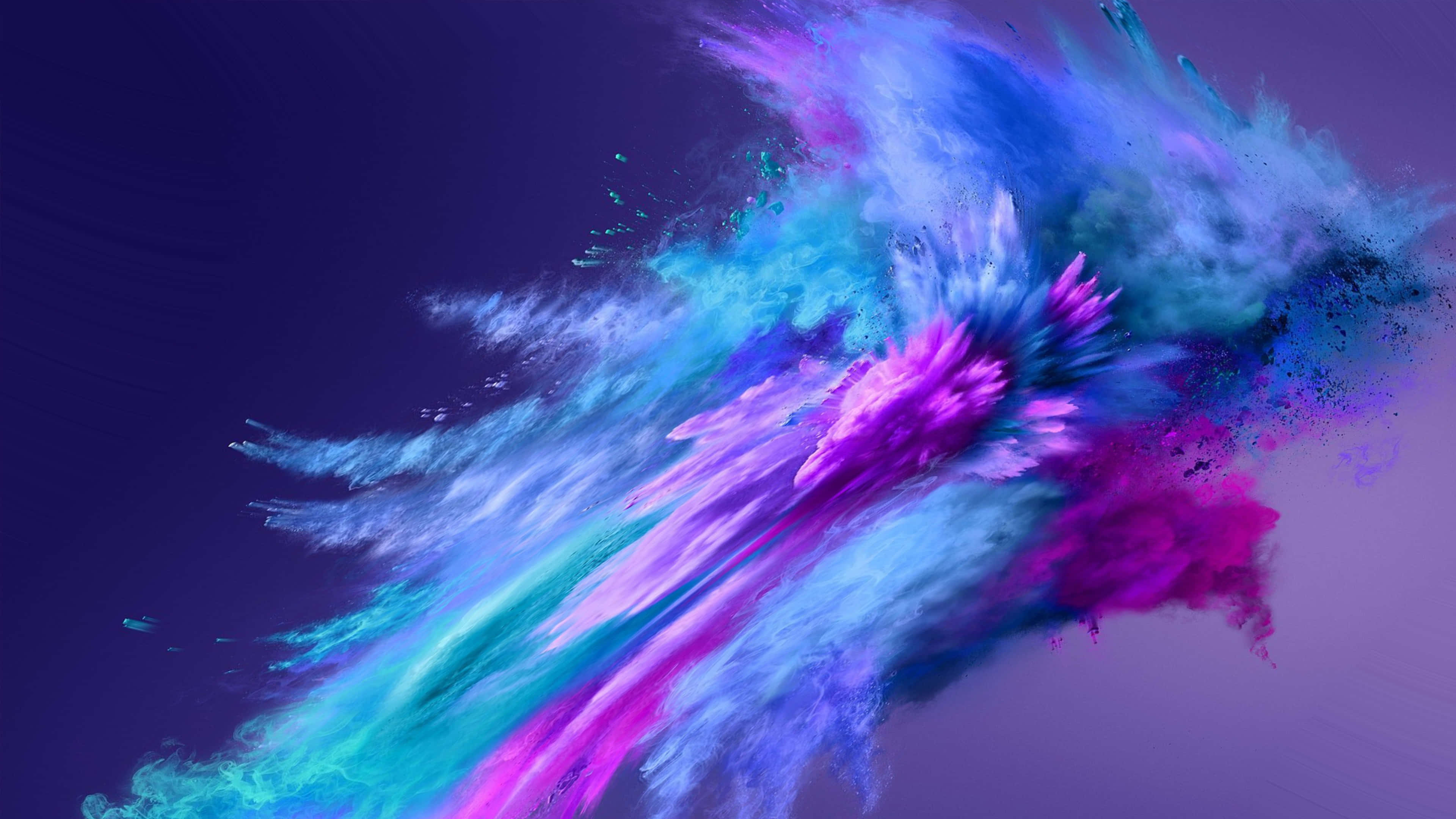 Rainbow Colors, electric blues, pinks, 4K Desktop Wallpaper