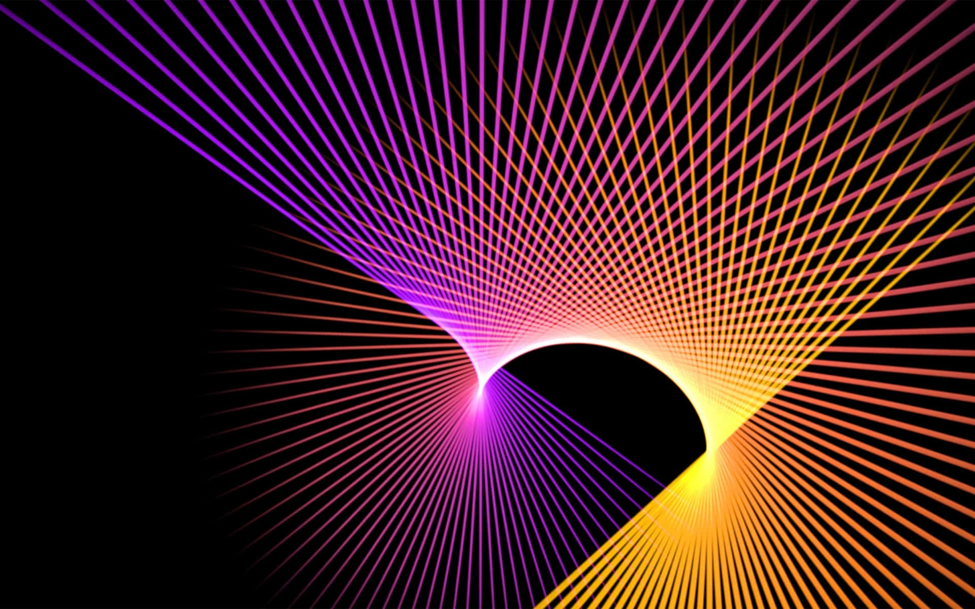 rainbow colored light, vibrant purple, orange laser beams, Full HD Desktop Wallpaper