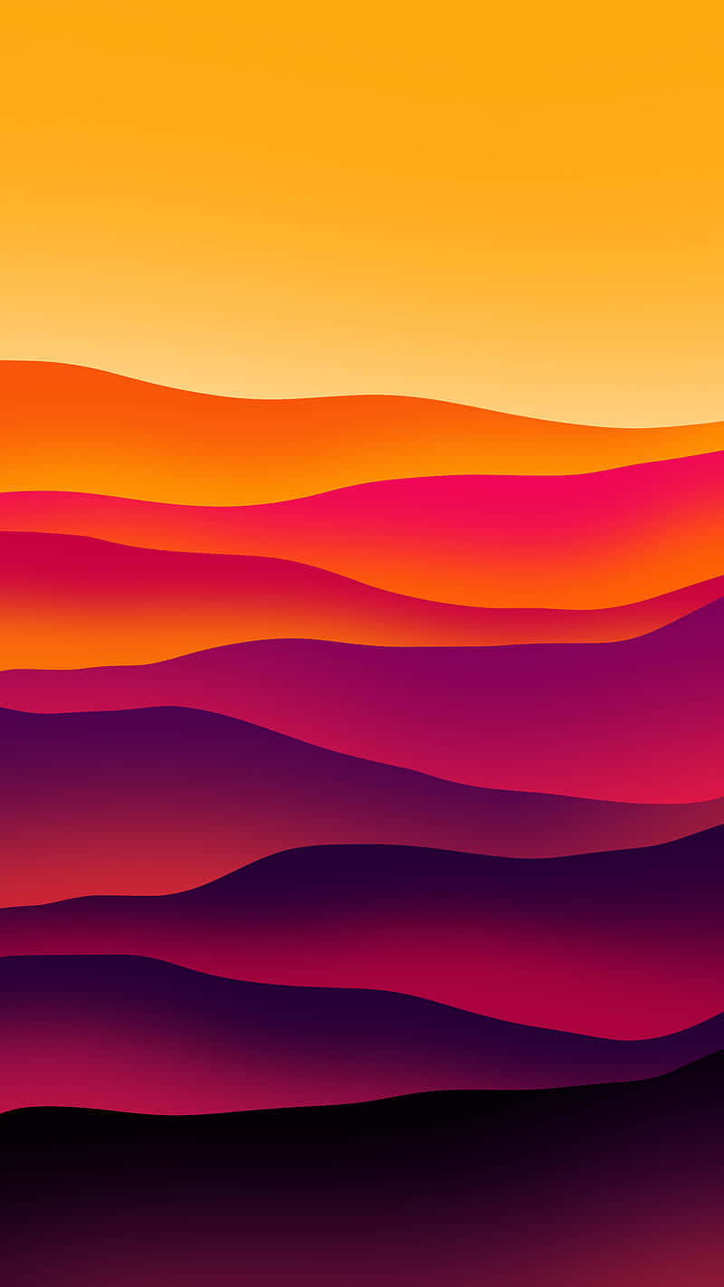 sunset, golden yellow, magenta, HD Phone Wallpaper