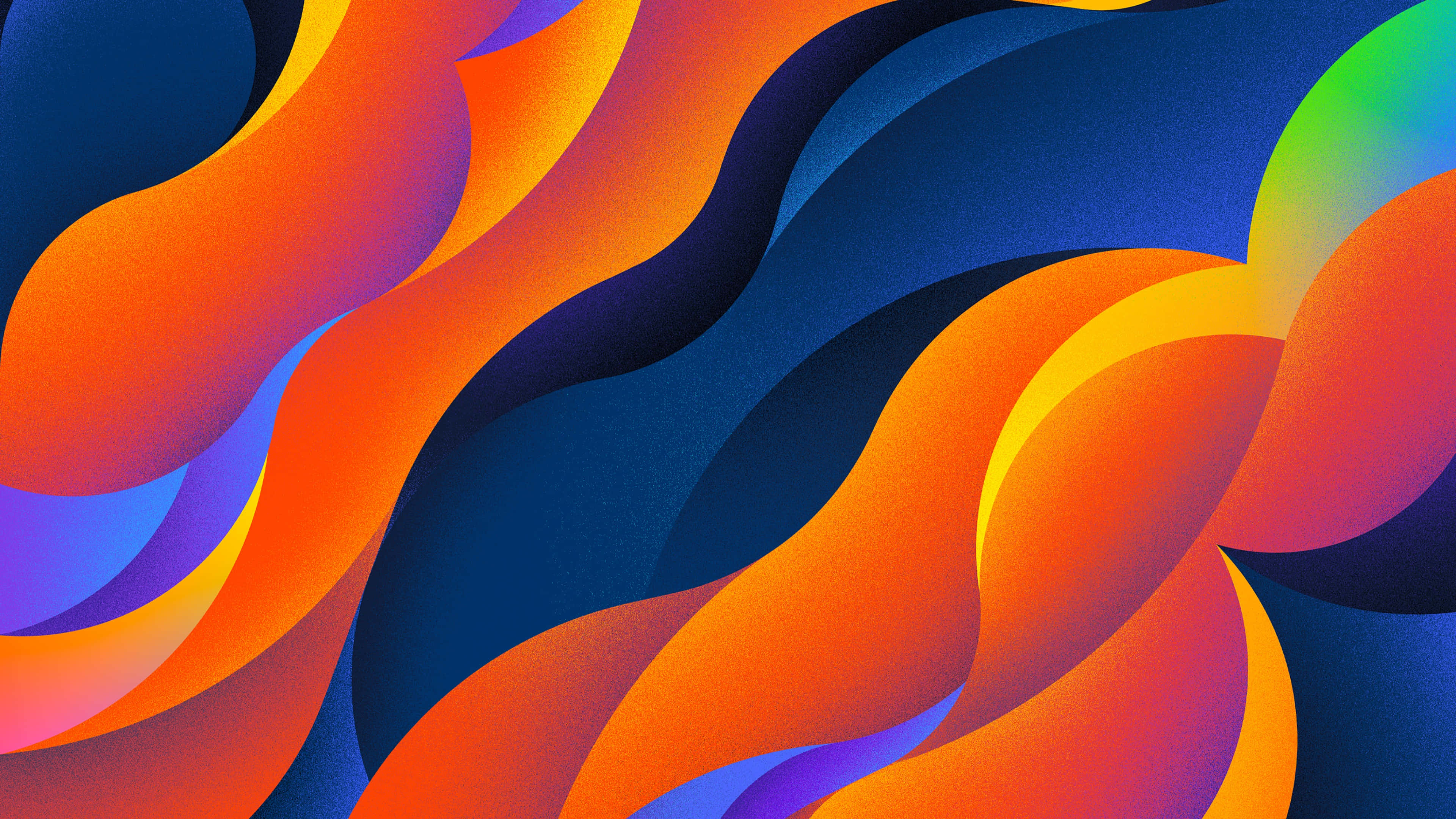 colorful pattern, orange, red, 4K Desktop Wallpaper