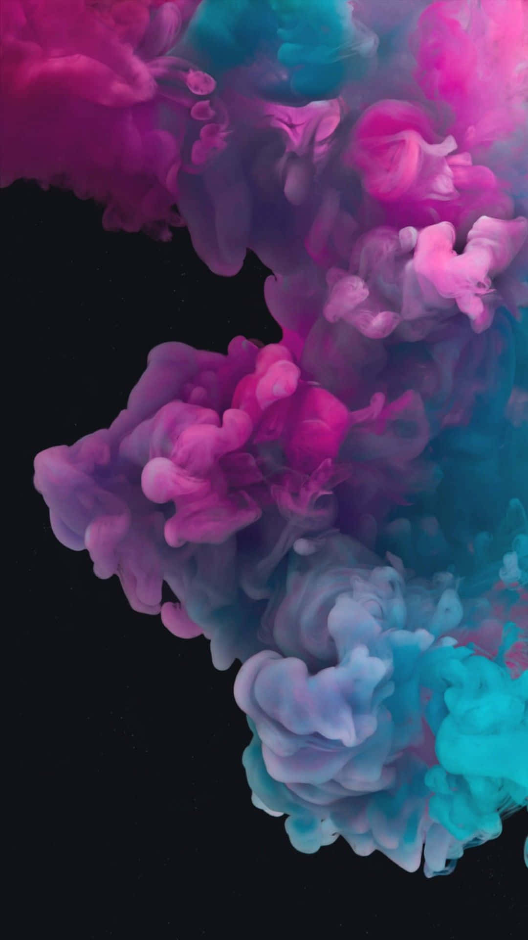 Colorful Smoke, pink, teal, Full HD Phone Wallpaper