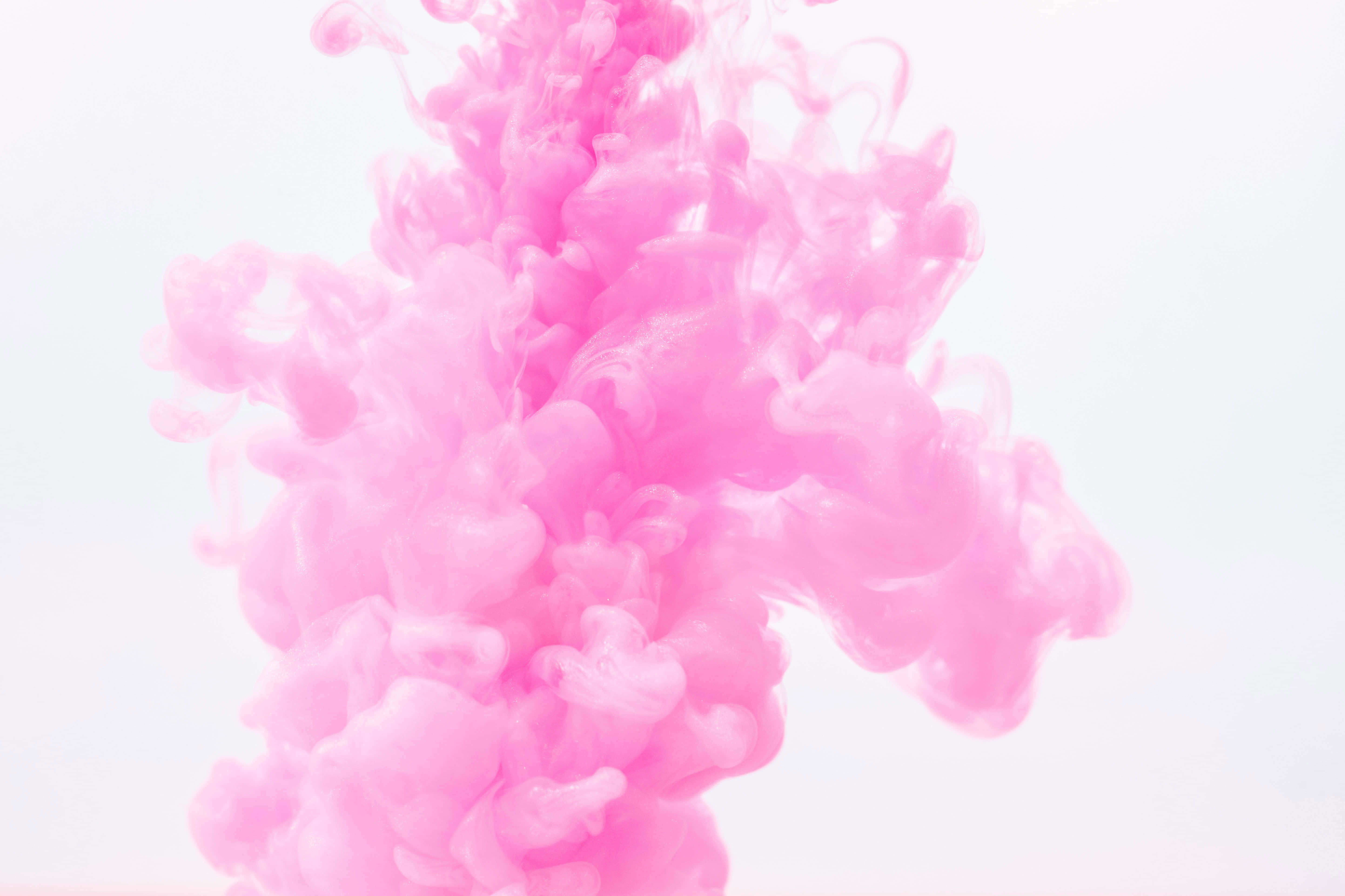 pink ink, clear water, soft dreamy abstract patterns, 5K Desktop Wallpaper