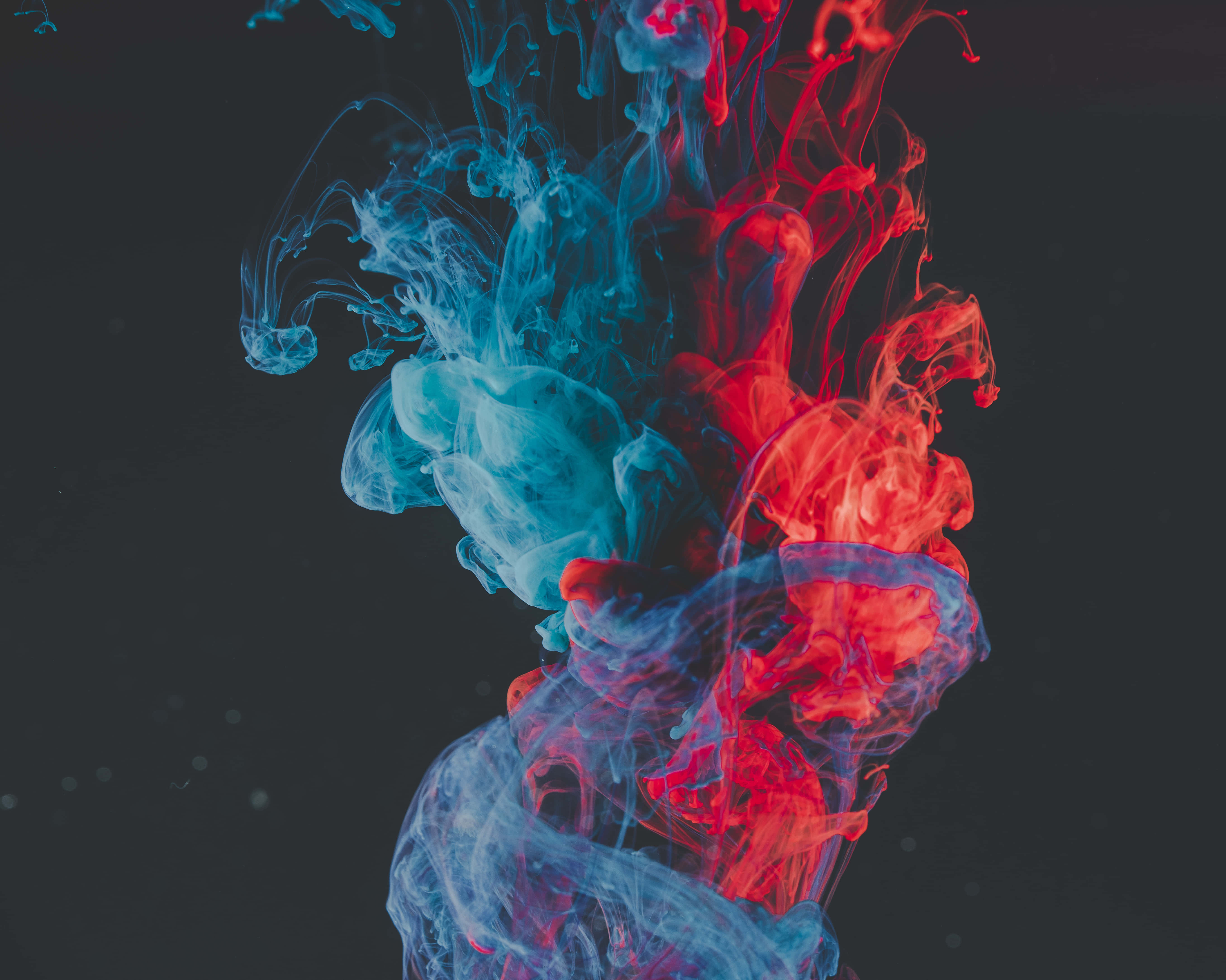 blue, red, ink, 5K Desktop Wallpaper