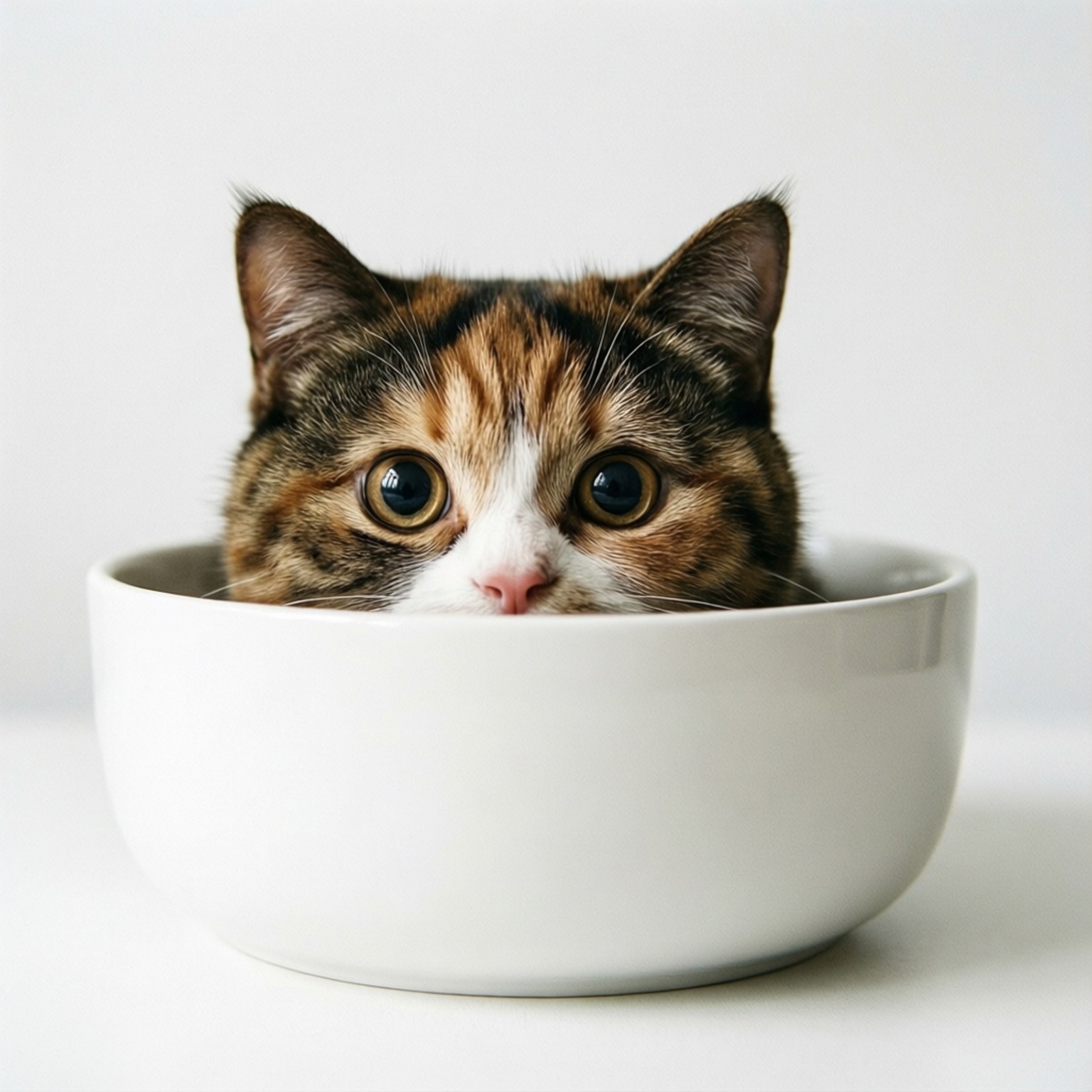 Colorpoint Shorthair, bowl, peeking, HD Desktop Wallpaper